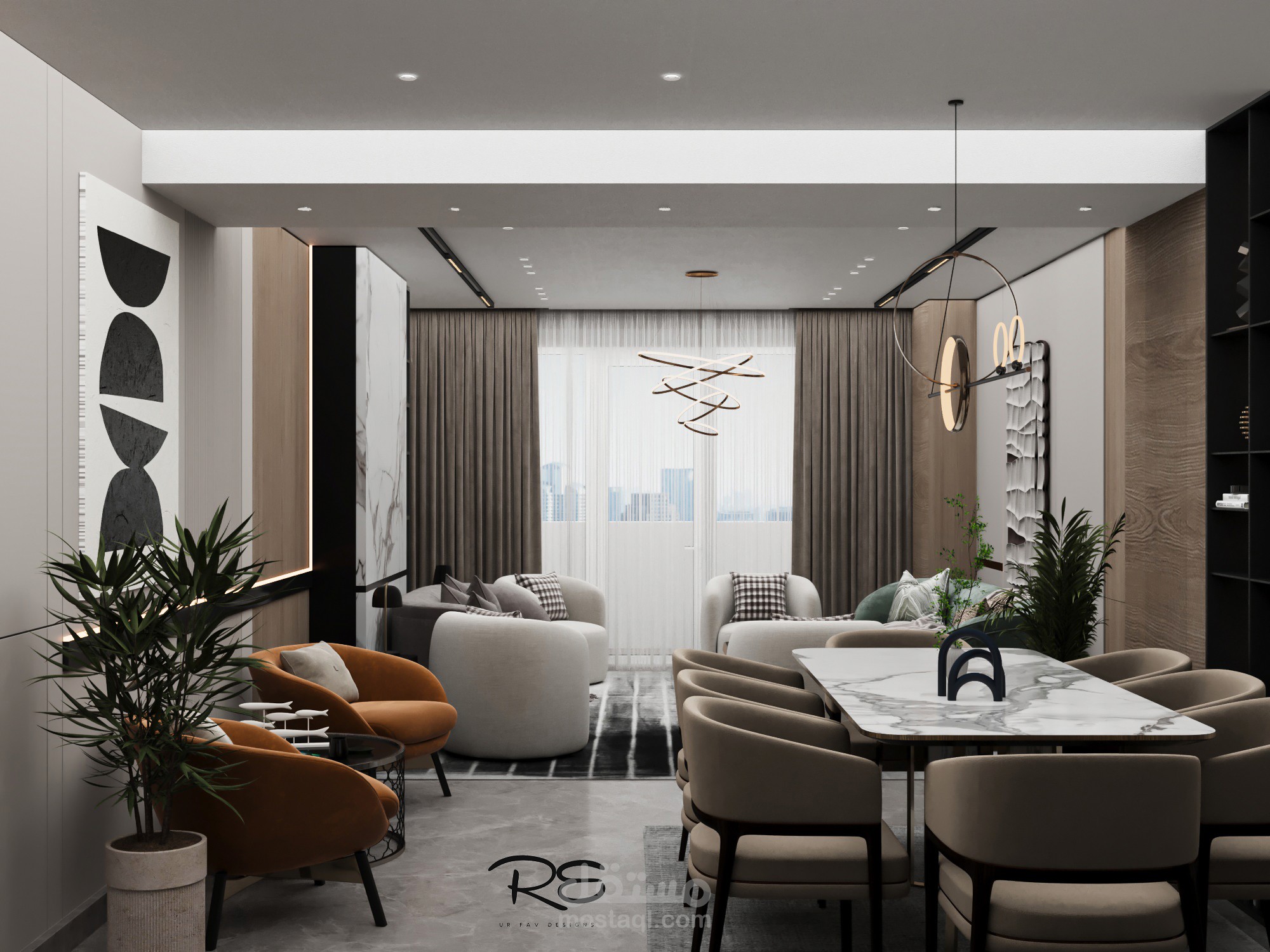 Residential apartment hall in Muruj Compound in Alexandria