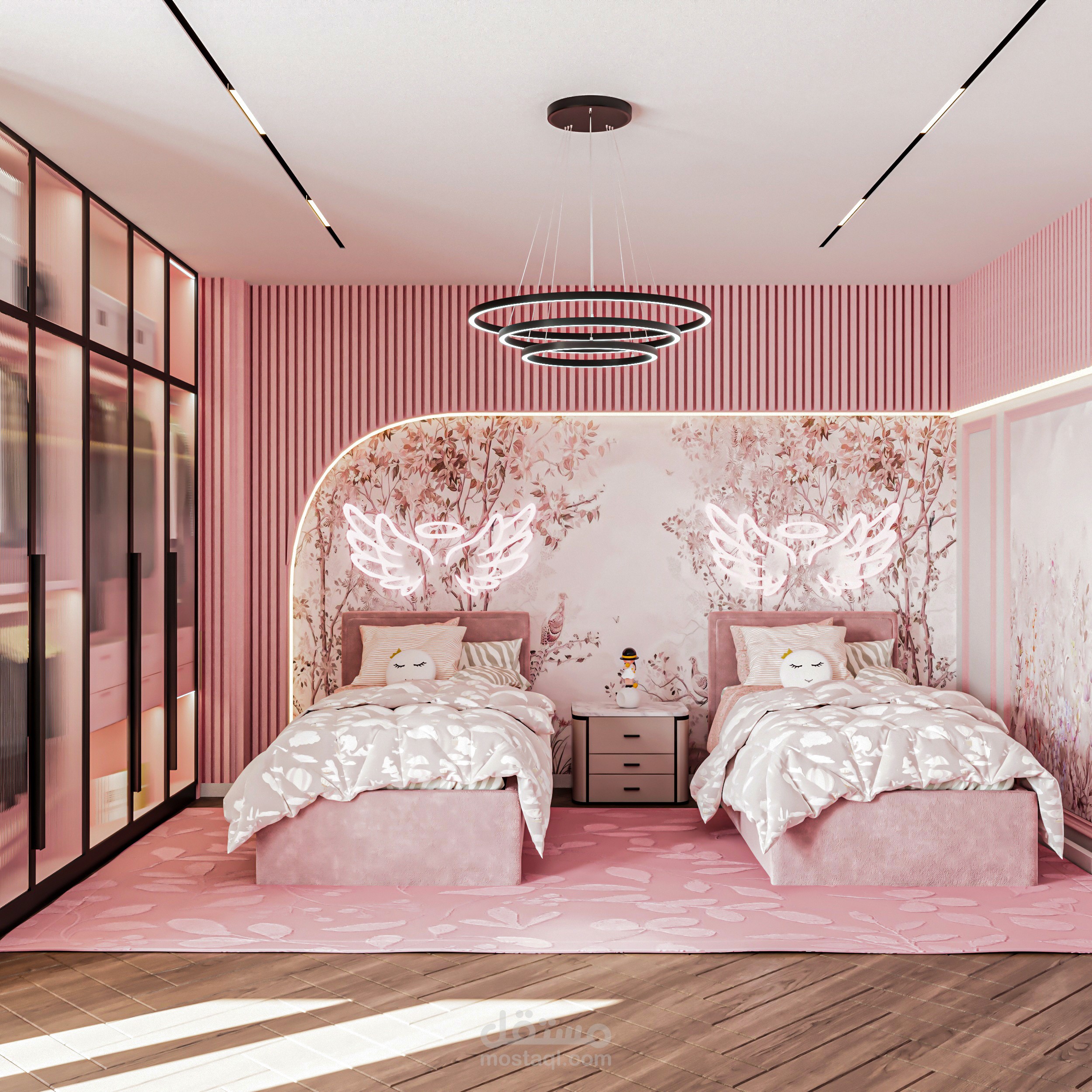 Neoclassic girls bedroom