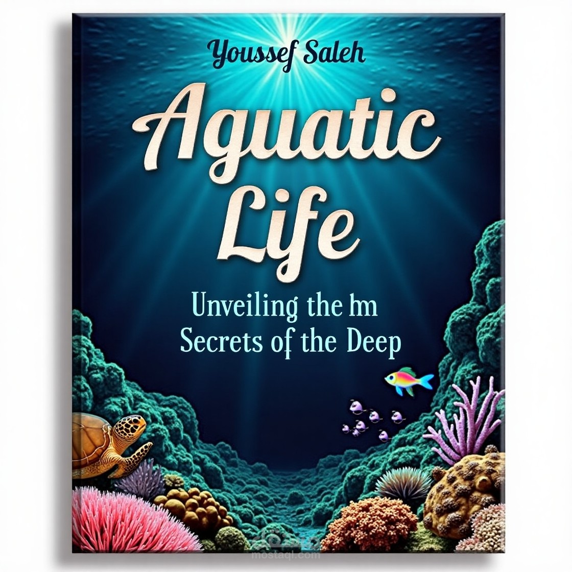 تصميم غلاف كتاب يدعى حياة الاعماق