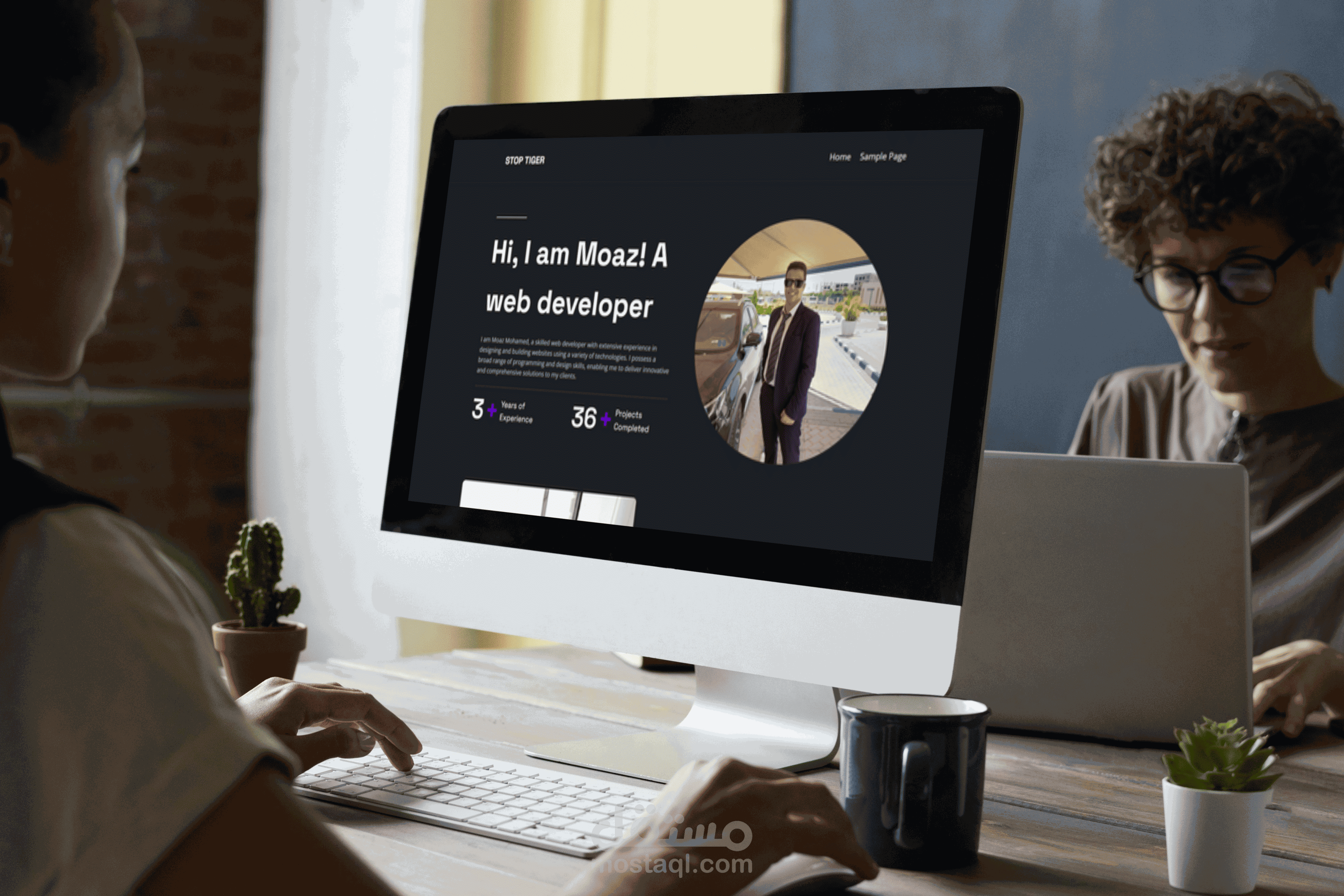 تصميم وتطوير موقع محفظة أعمال شخصية باستخدام WordPress