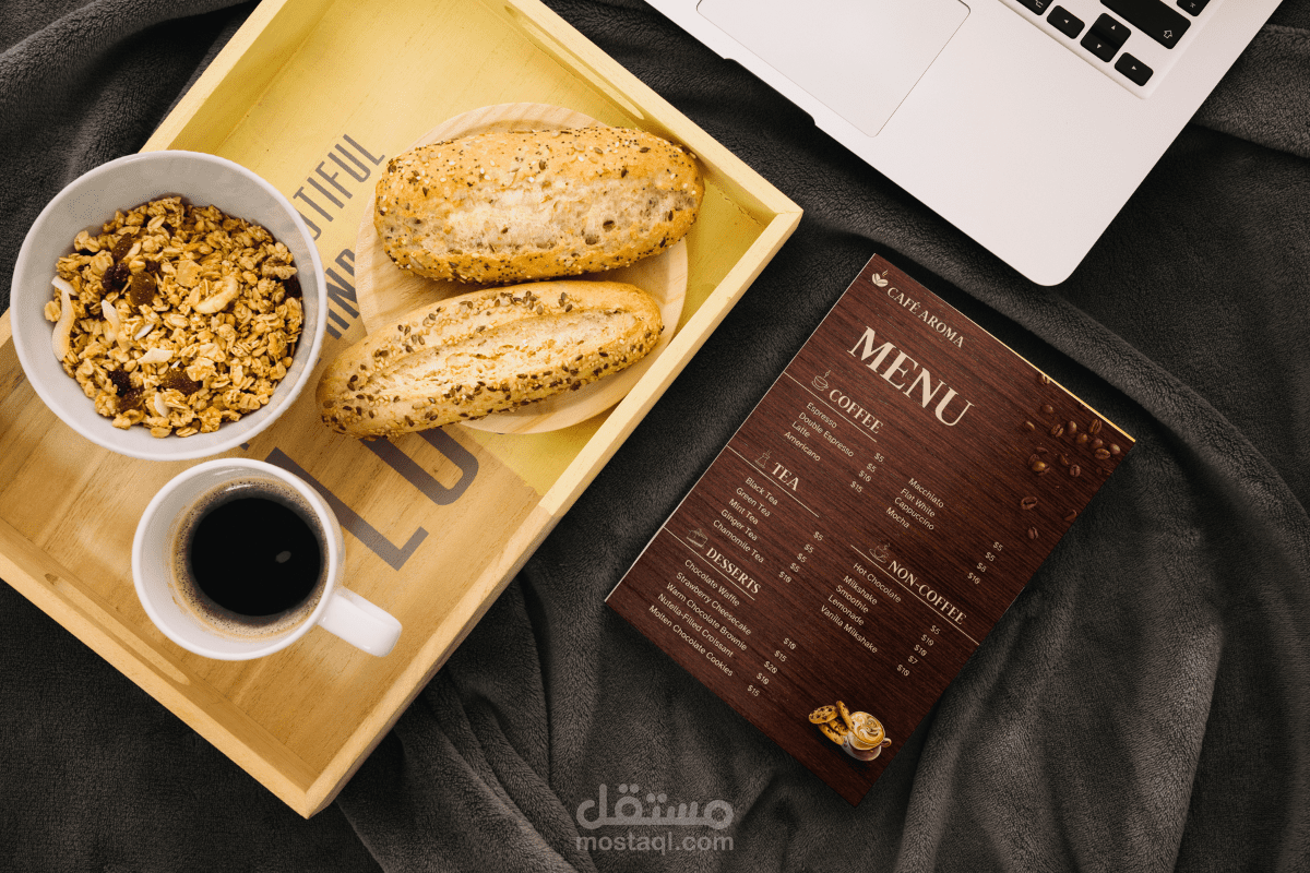 تصميم منيو كوفي شوب