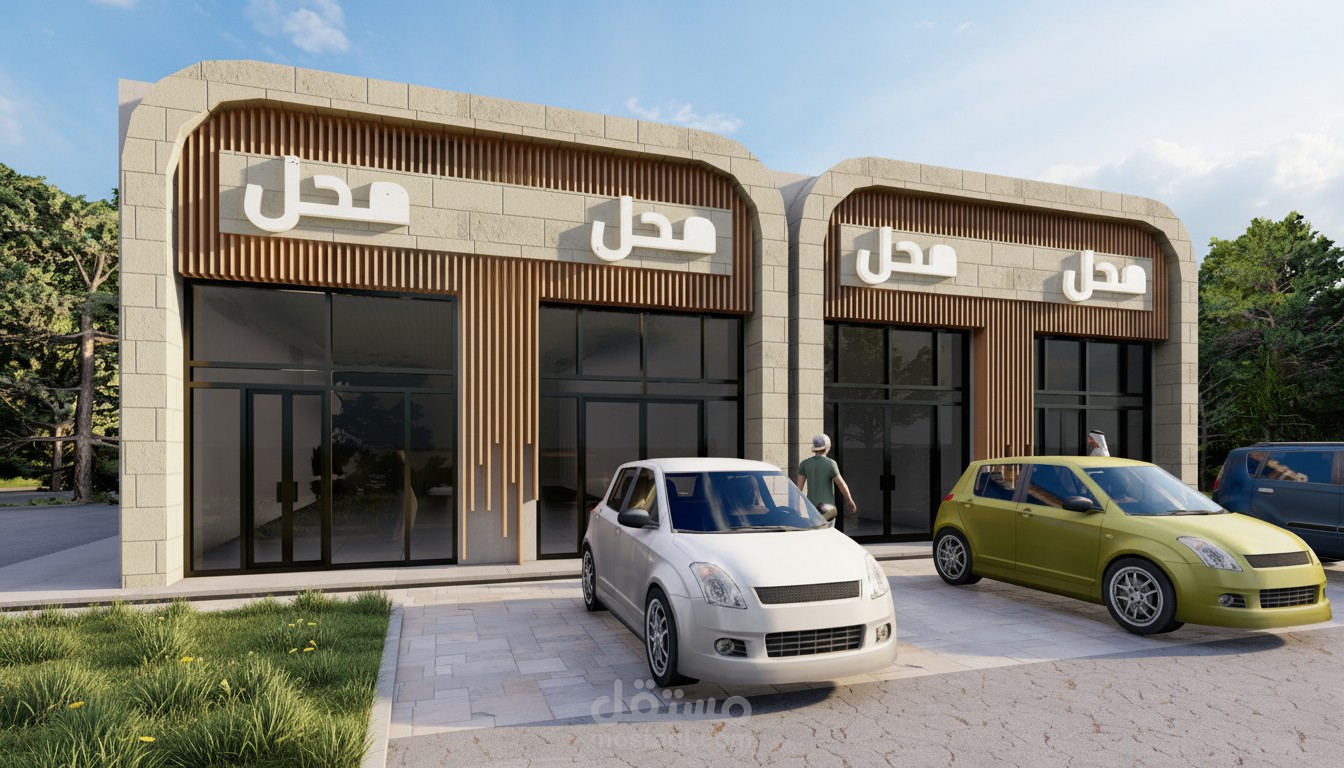 تصميم واجهة محل