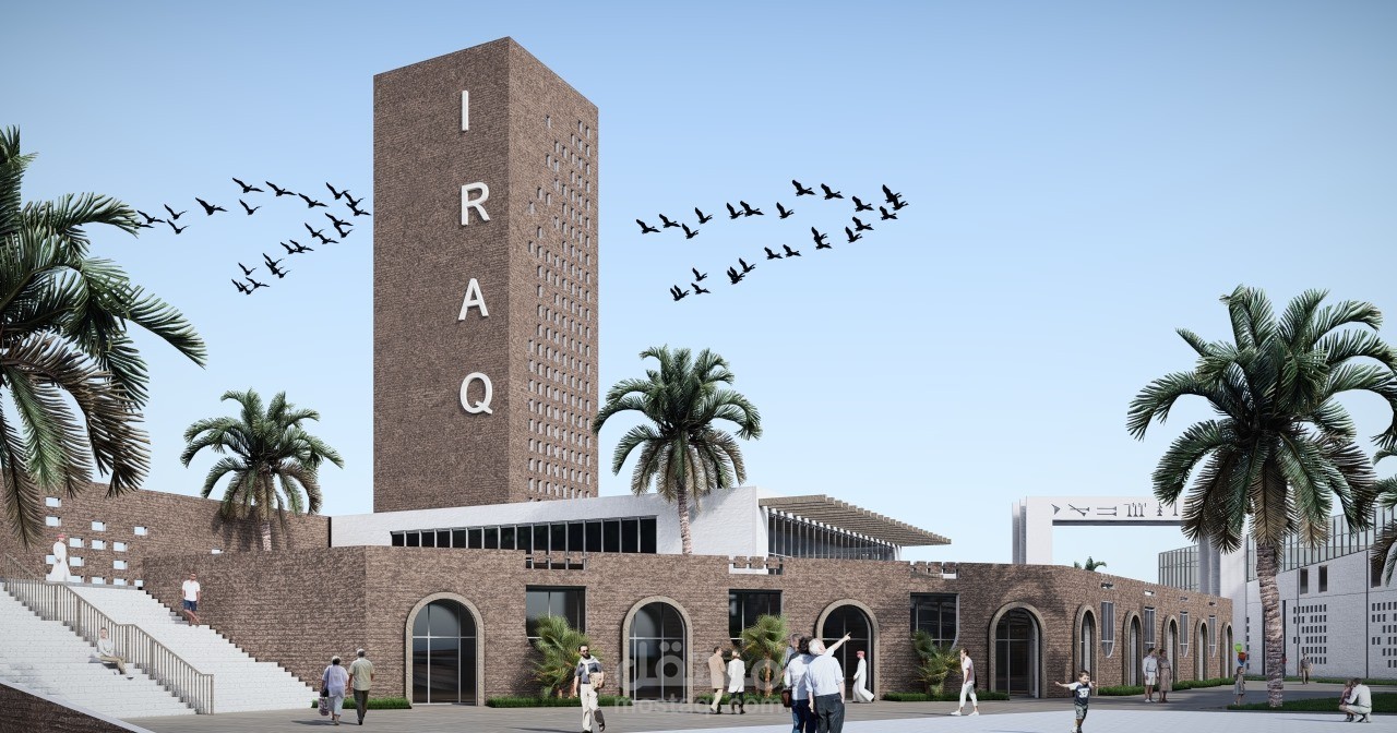 تصميم جناح لدوله العراق في بغداد