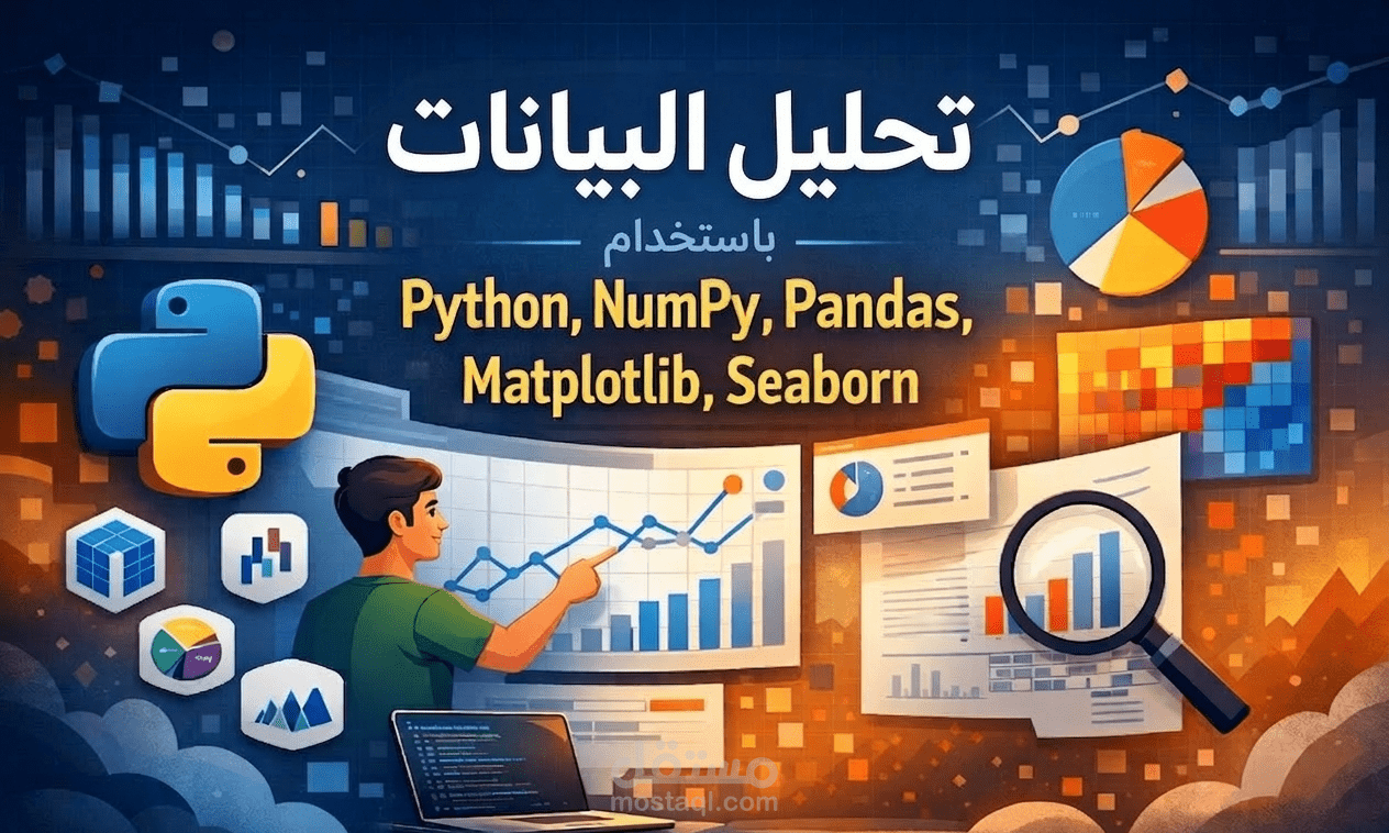 تحليل البيانات باستخدام Python و Pandas مع رسومات احترافية
