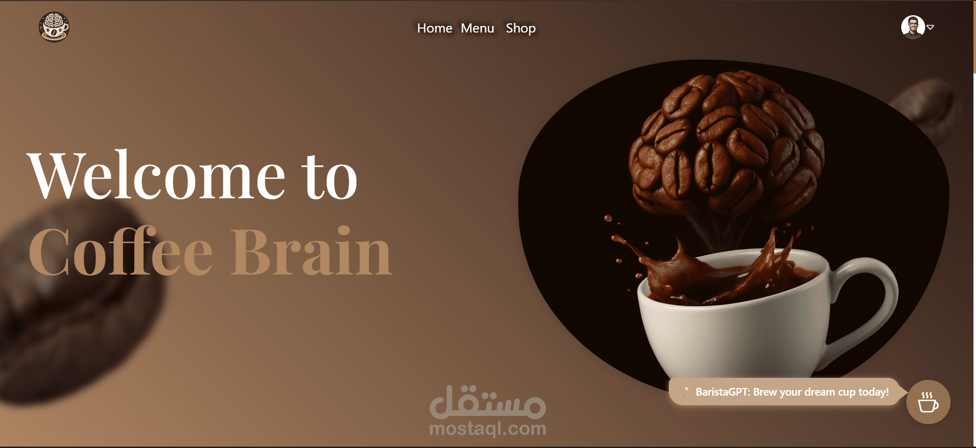 نظام ذكي لإدارة المقاهي Coffee Brain – باستخدام Django وReact وذكاء اصطناعي