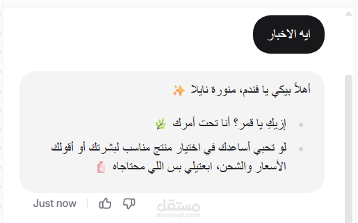 تطوير ومكاملة مساعد ذكي (AI Chatbot) لأتمتة مبيعات وخدمة عملاء المتاجر الإلكترونية.
