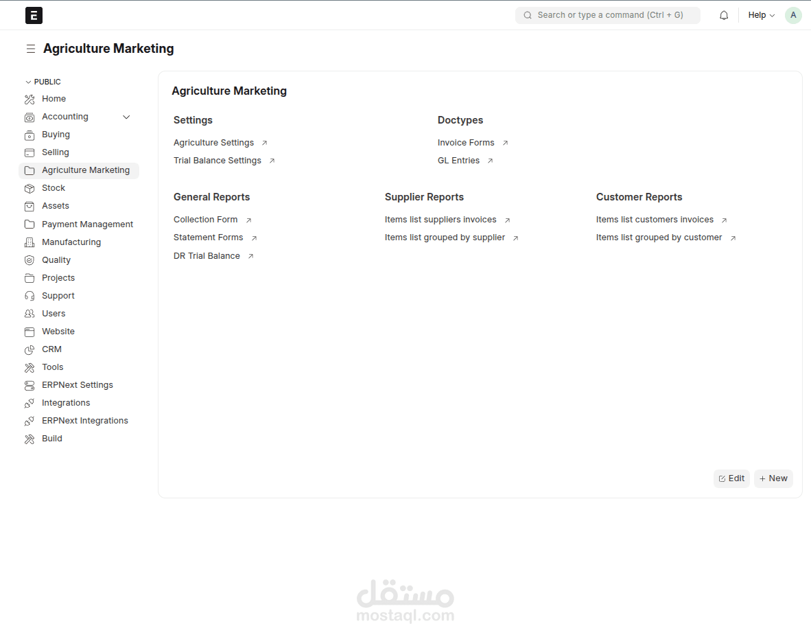 Agriculture Marketing