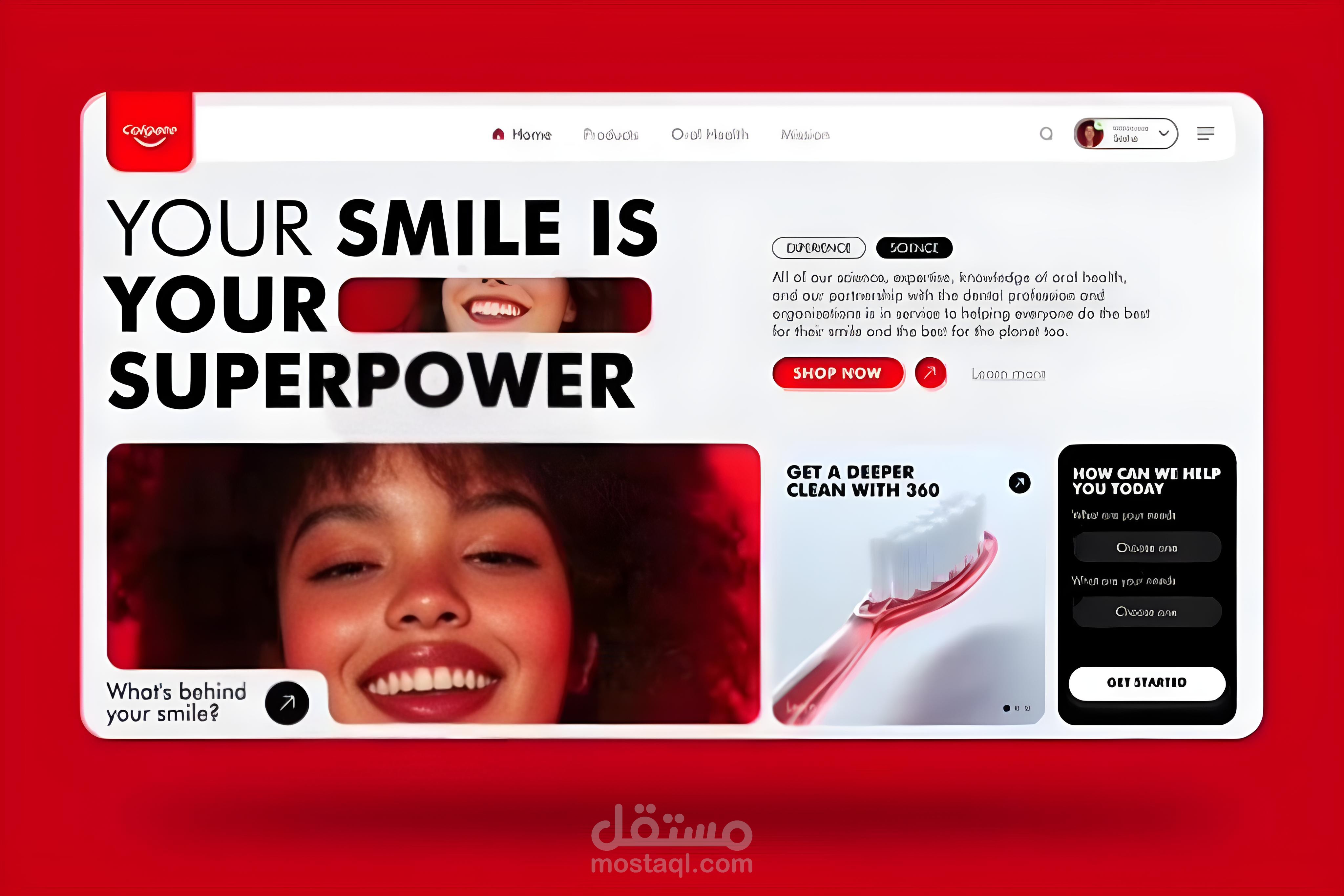 Website For a Toothpaste Agency