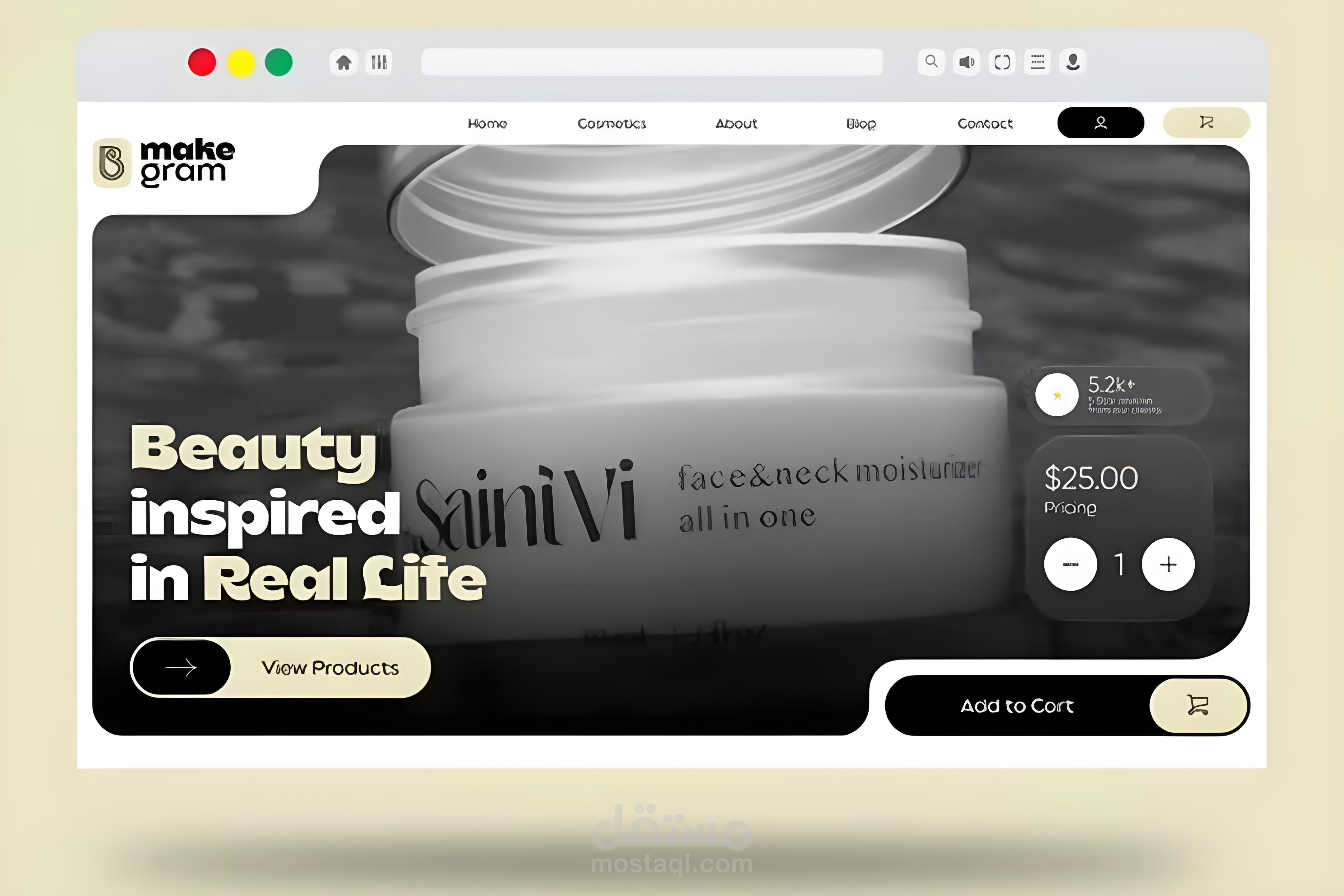 Website For a Makeup Agency