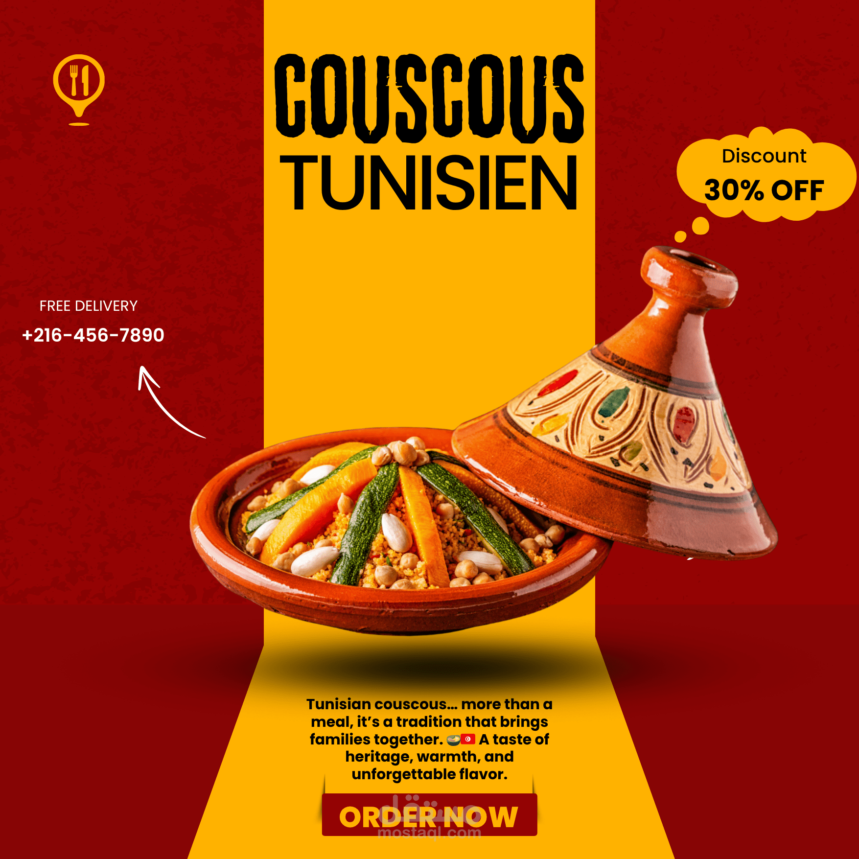Couscous Tunisien & Graphic Design – Tradition Meets Creativity