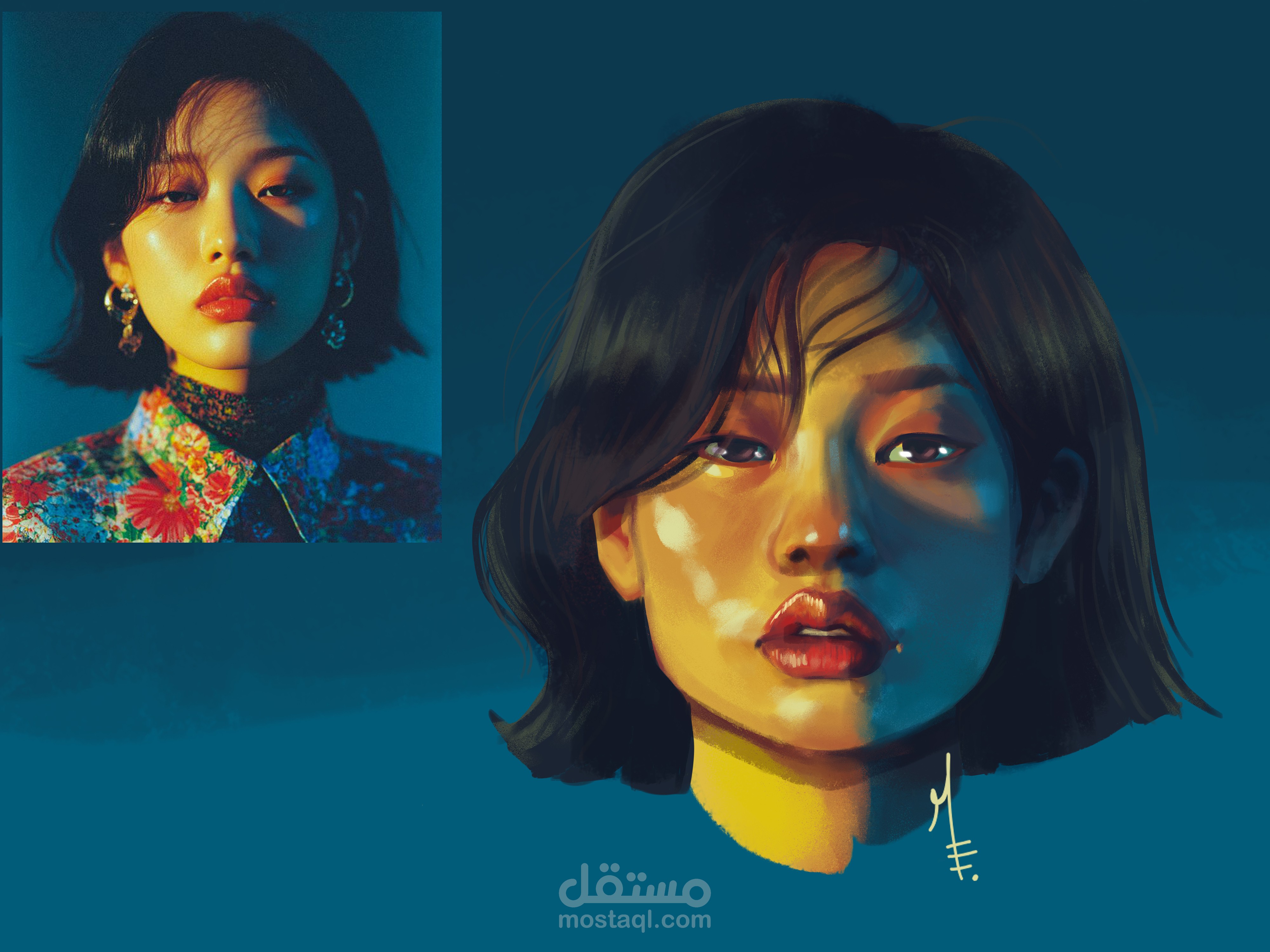 رسم بورتريه