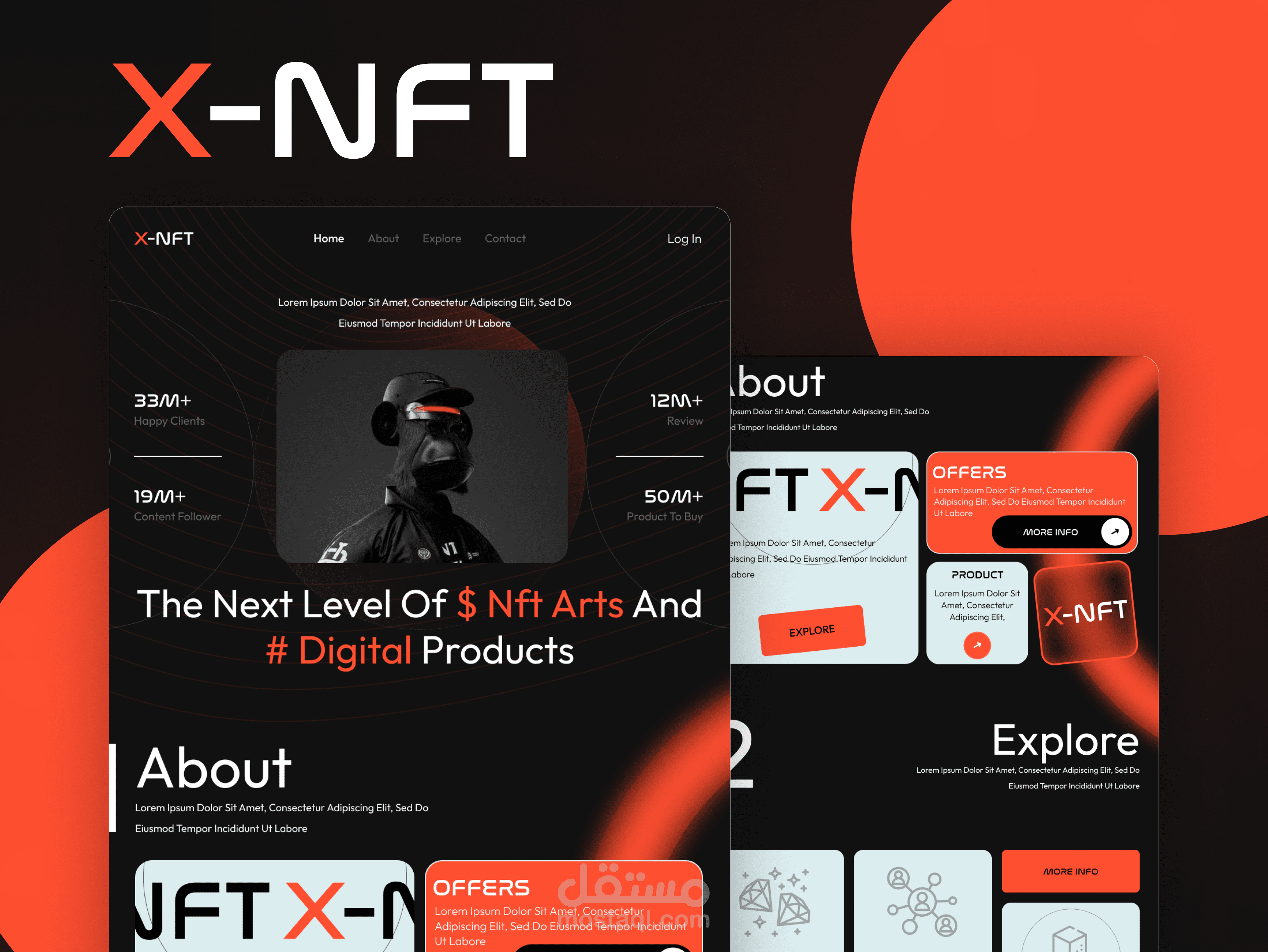 X-NFT Nft Marketplace Ui design
