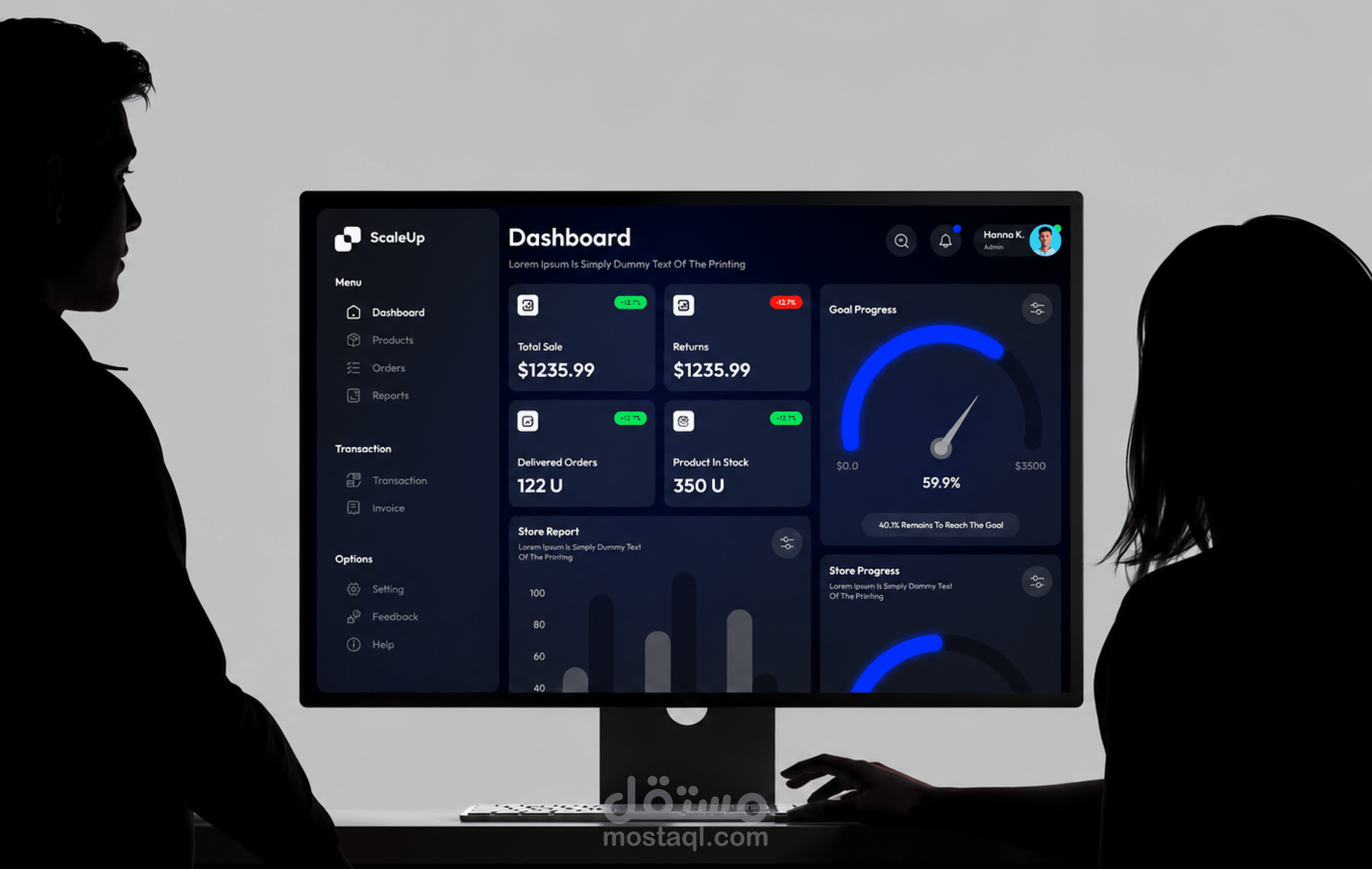 Simple Dashboard UI Design