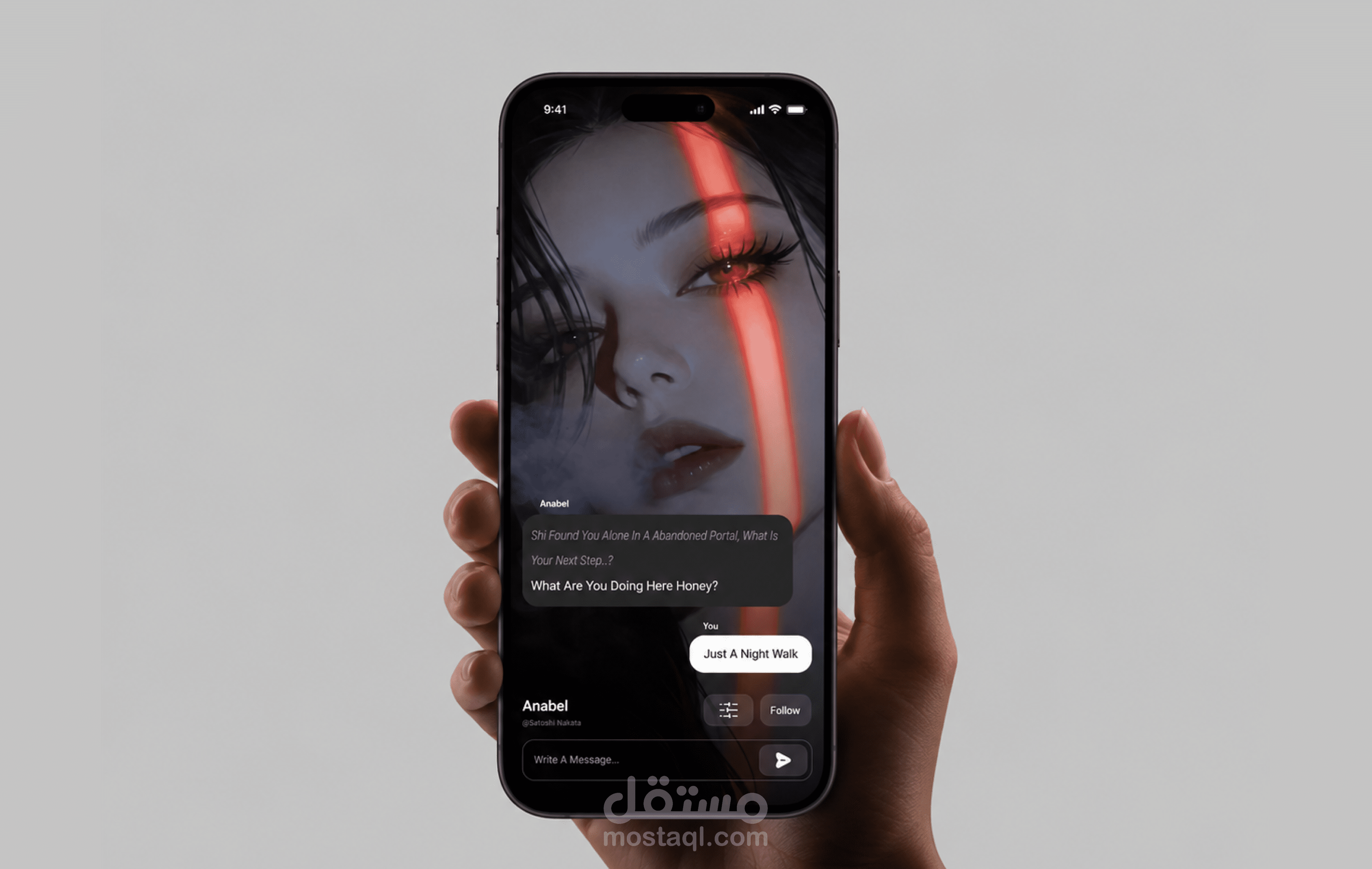 AI Roleplay Chatbot UI Design