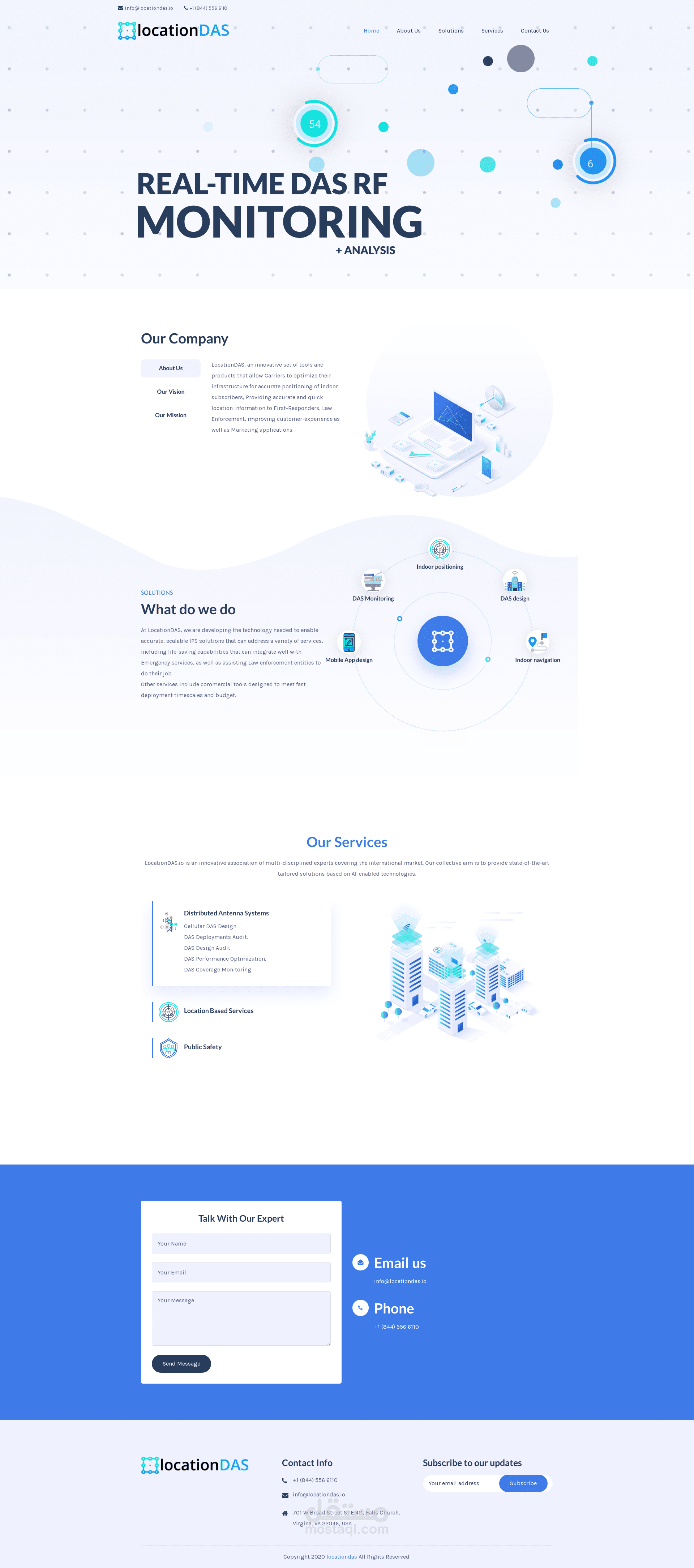 Design a WordPress website for a telecommunication company