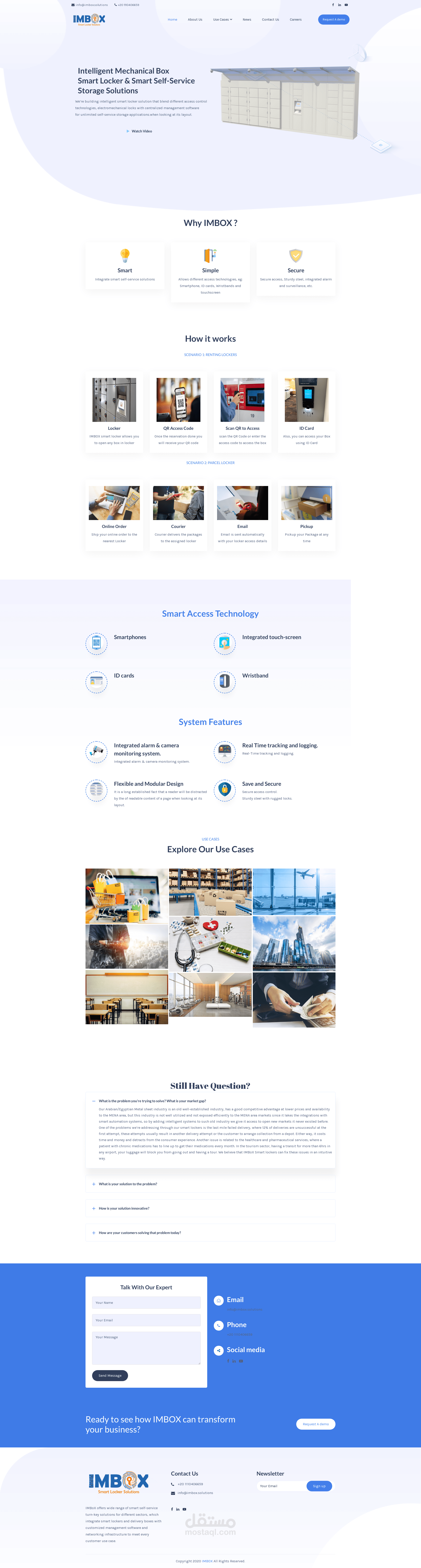 Smart Locker Website