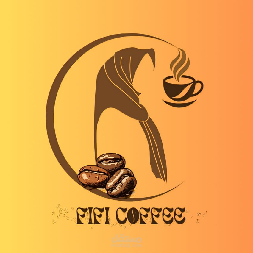 شعار لمقهى النساء ( fifi coffee)