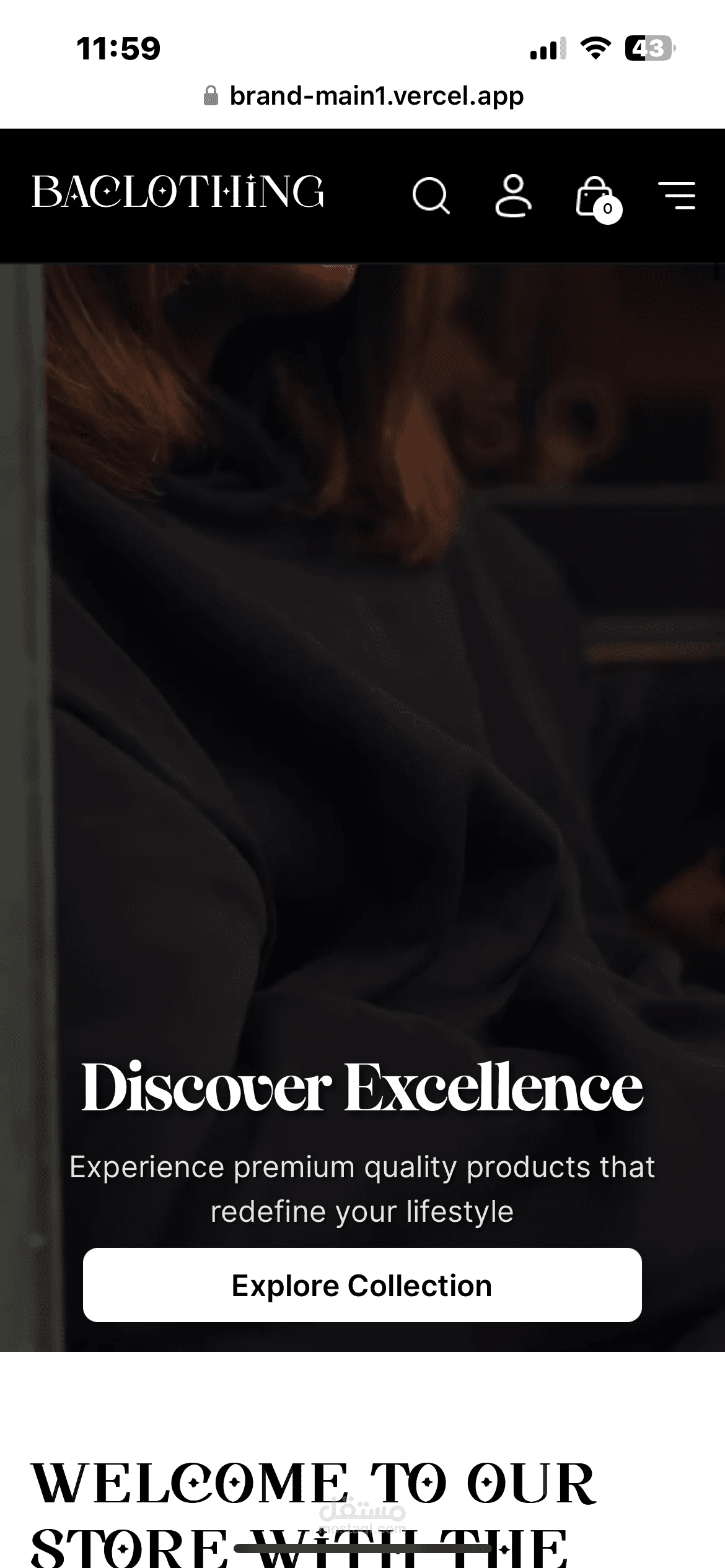 Modern Ecommerce website