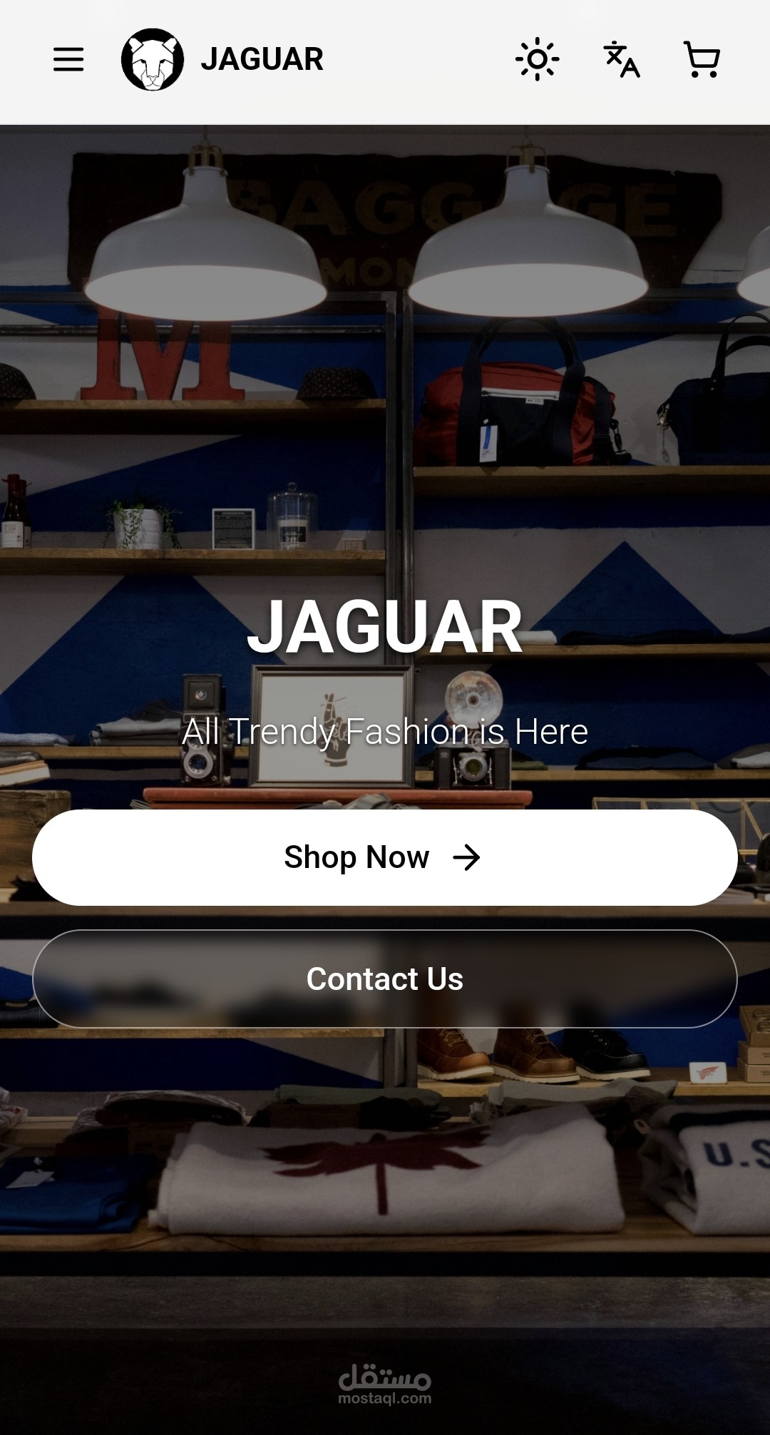 Online clothing store