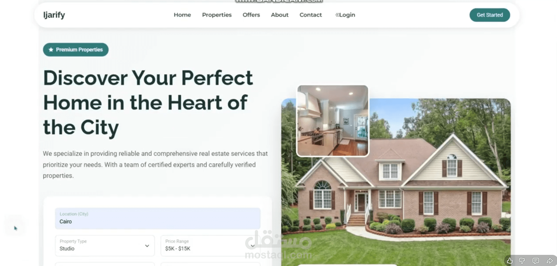 موقع عقاري متكامل لعرض وتصفح عقارات البيع والإيجار — Ijarify
