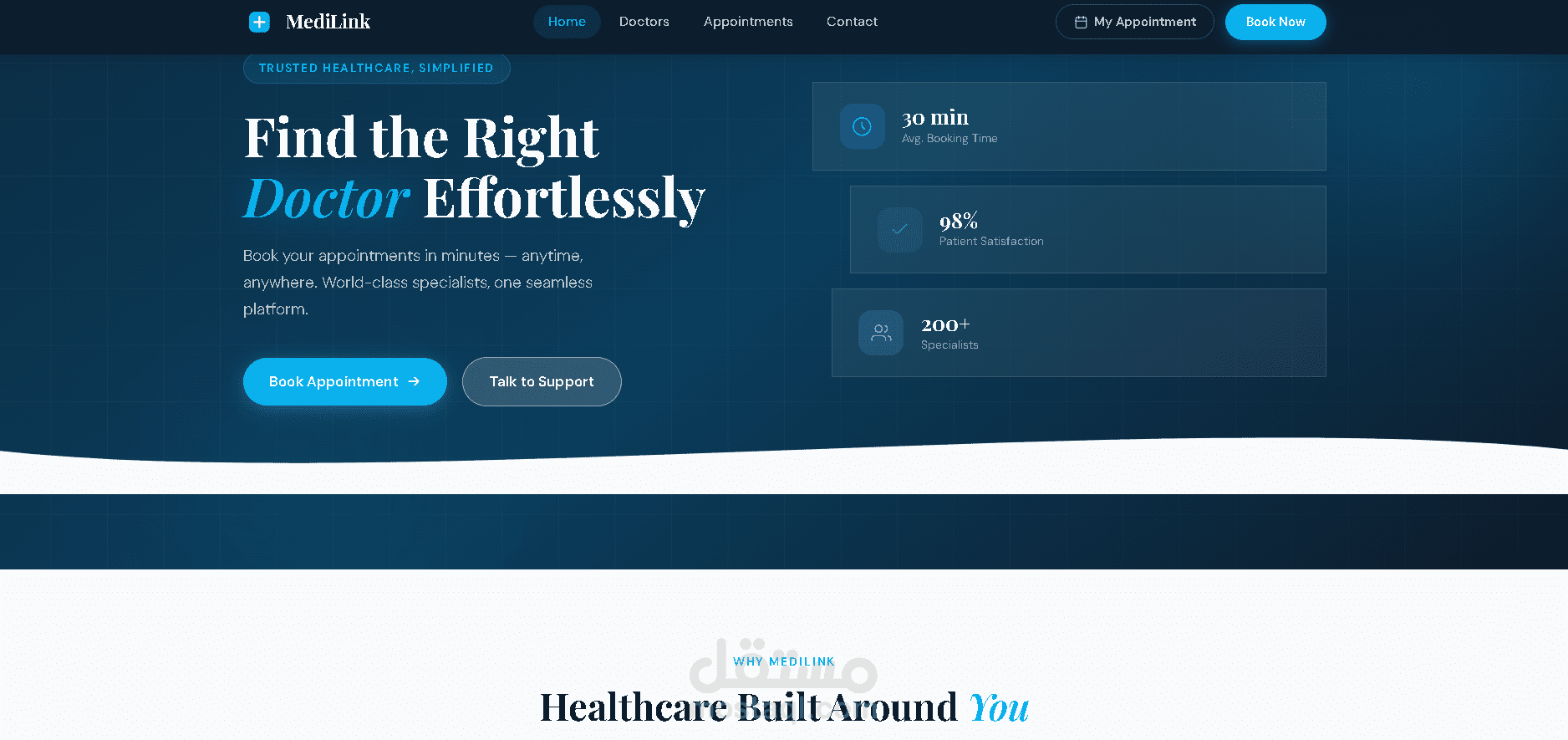 MedLink – منصة حجز وإدارة الخدمات الطبية