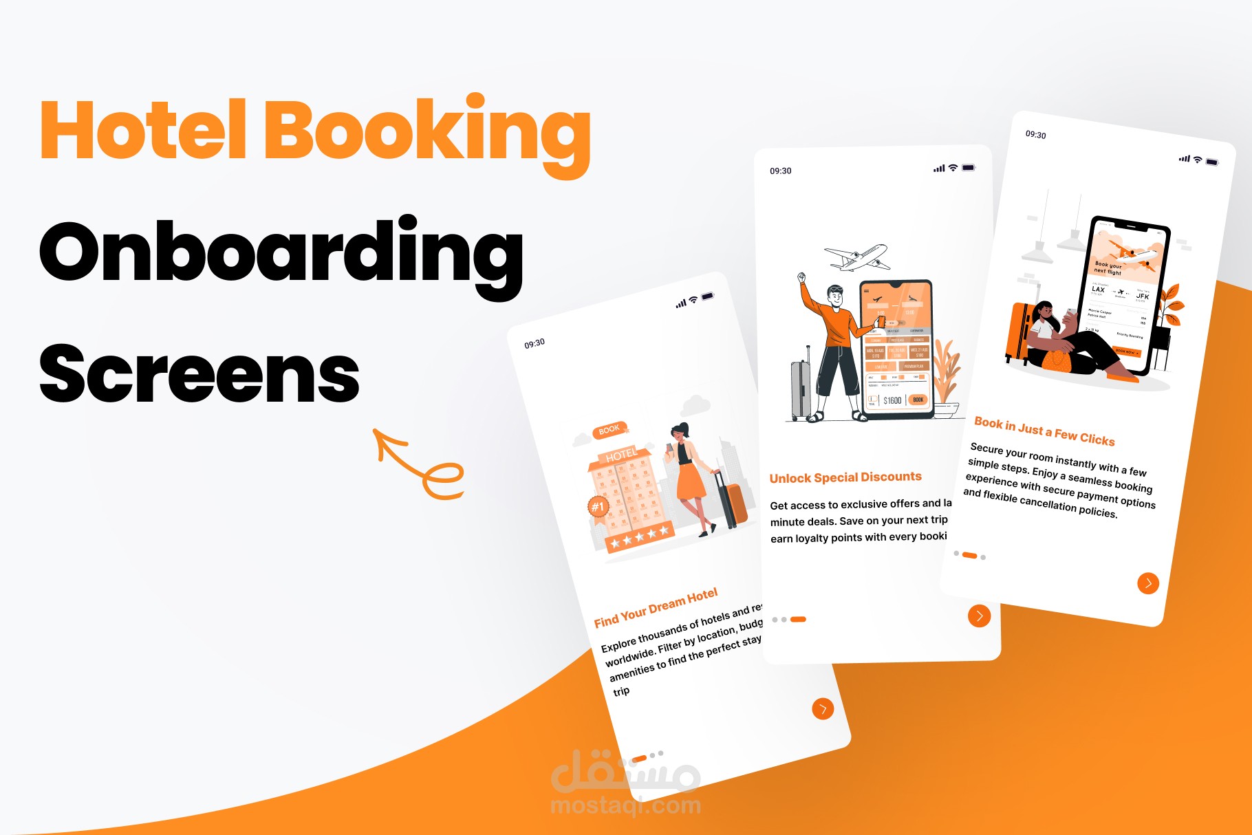 Hotel Booking Onboarding Screens