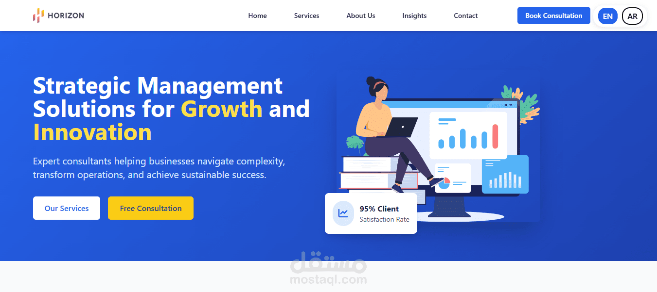 landing page