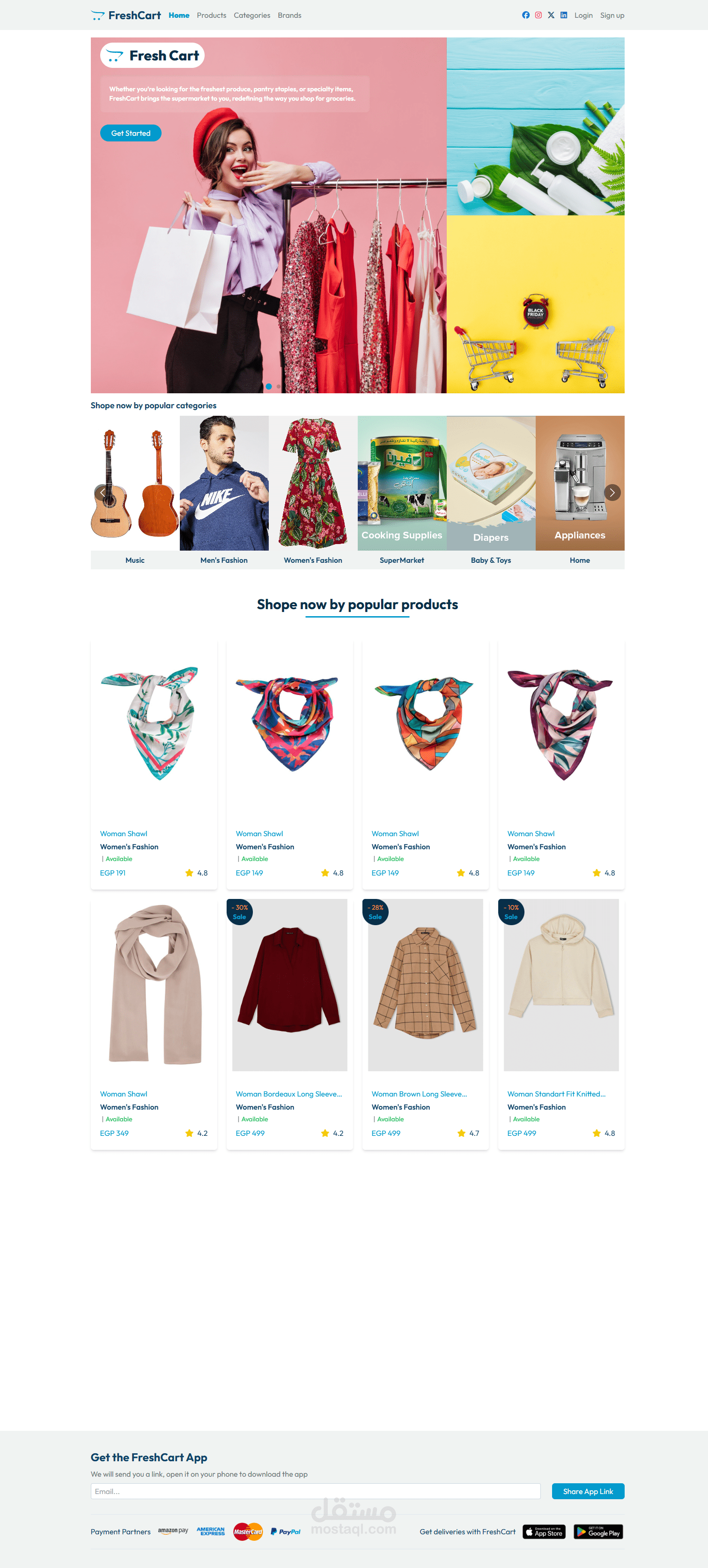 FreshCart e-commerce