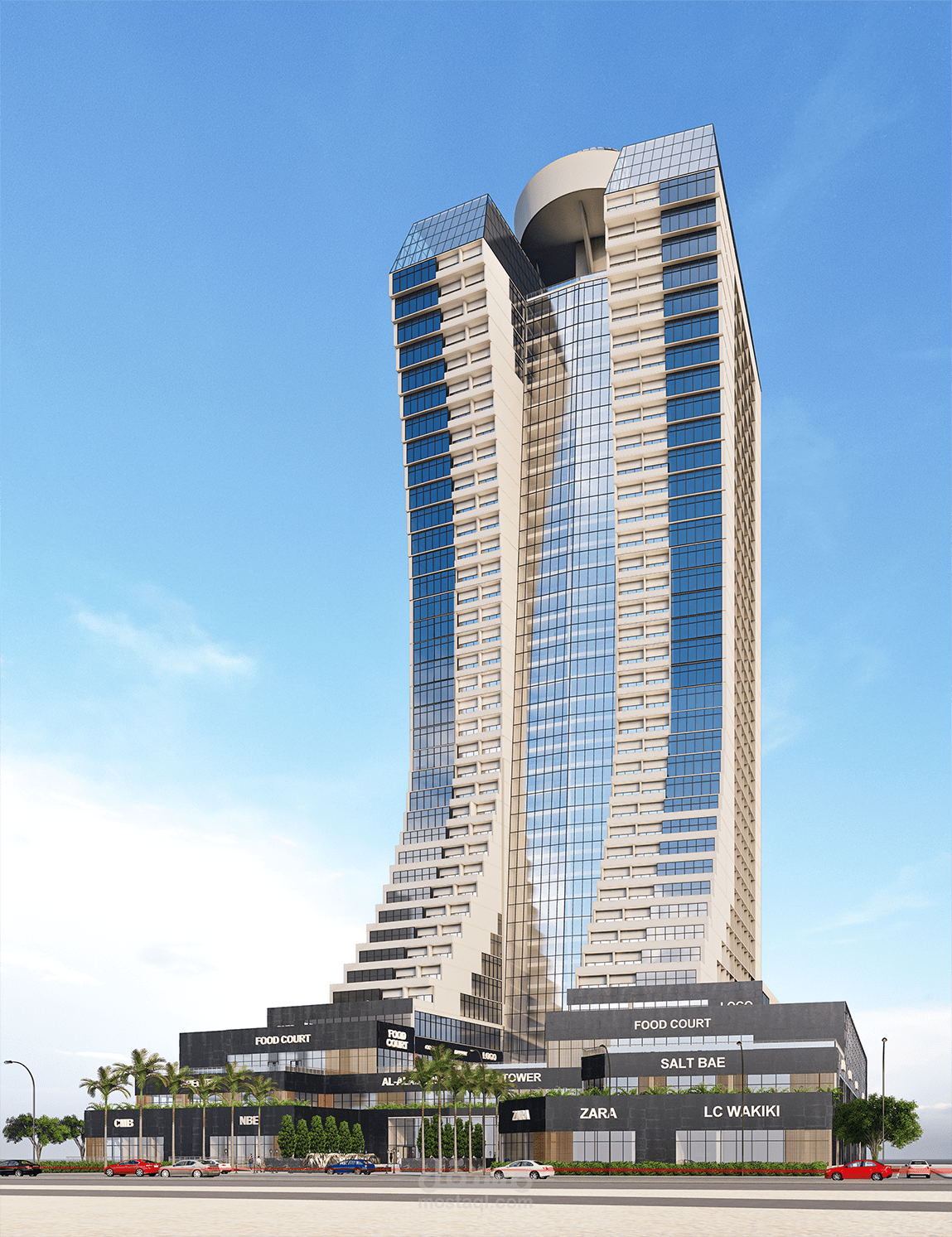 برج سكني متعدد الاستخدامات / مشروع دراسي