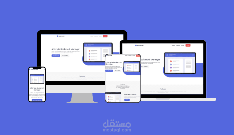 Landing Page متجاوبة وسريعة بـ Tailwind CSS