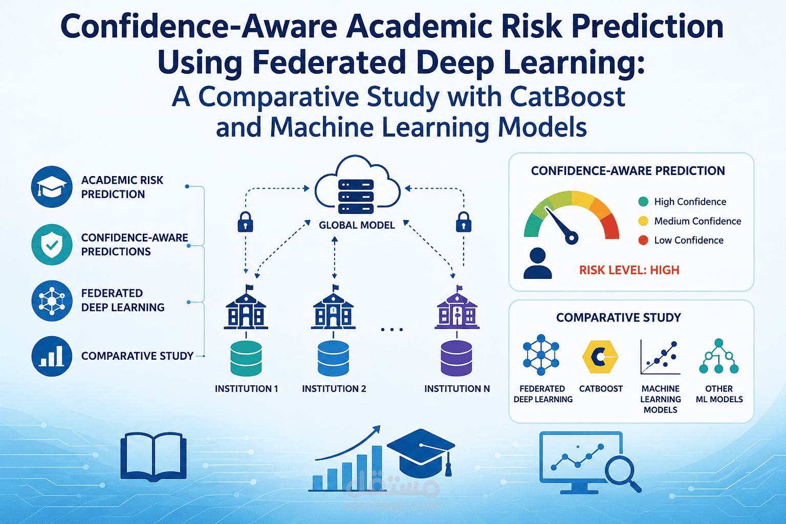 Confidence-Aware Academic Risk Prediction Using Federated Deep Learning: A Comparative Study with CatBoost and Machine Learning Models