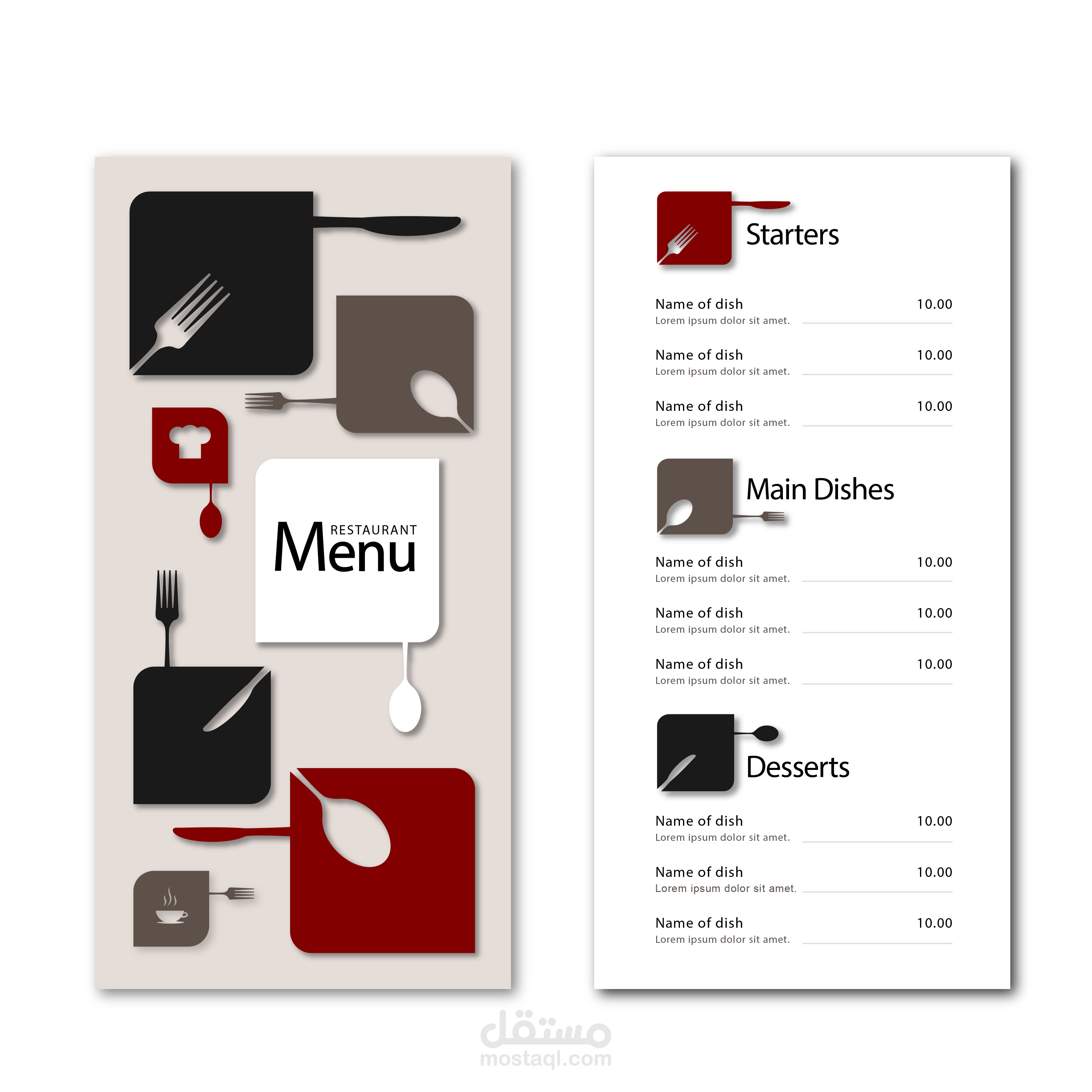 menu desgin