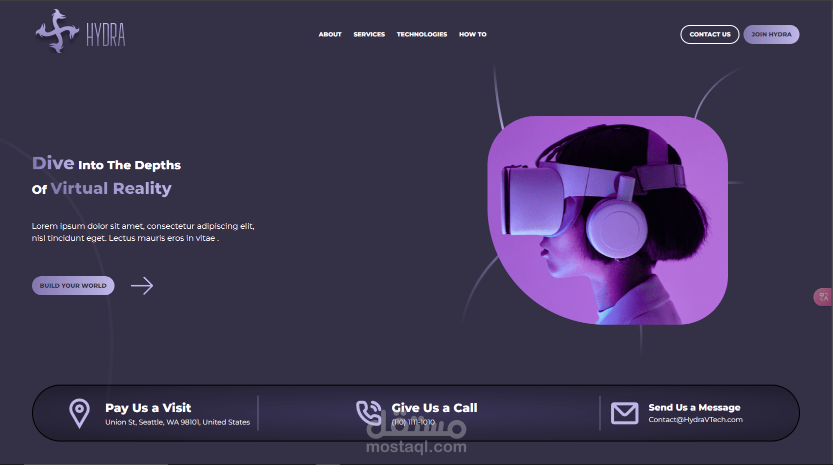 landing page