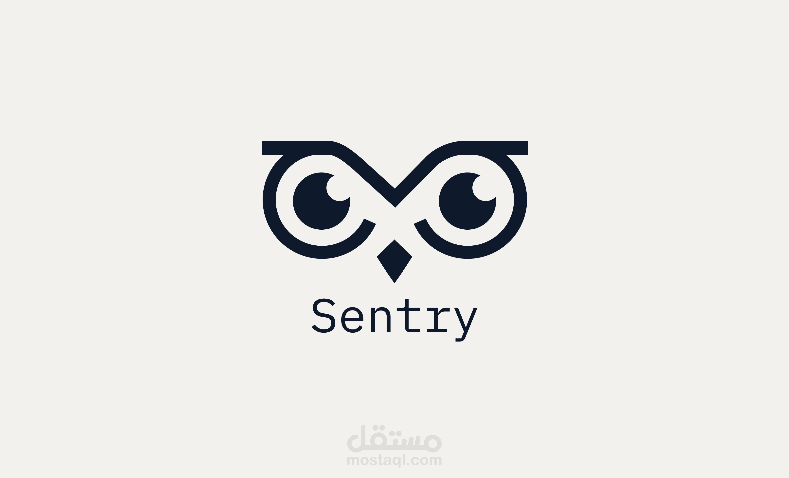 تصميم شعار logo ل Sentry