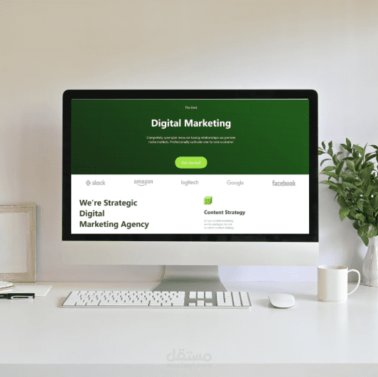 تحويل تصميم فيجما إلى صفحة رئيسية لموقع تسويق باستخدام HTML, CSS