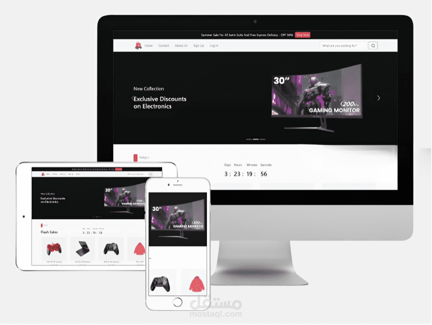 متجر إلكتروني متكامل باستخدام HTML, BOOTSTRAP, JAVASCRIPT
