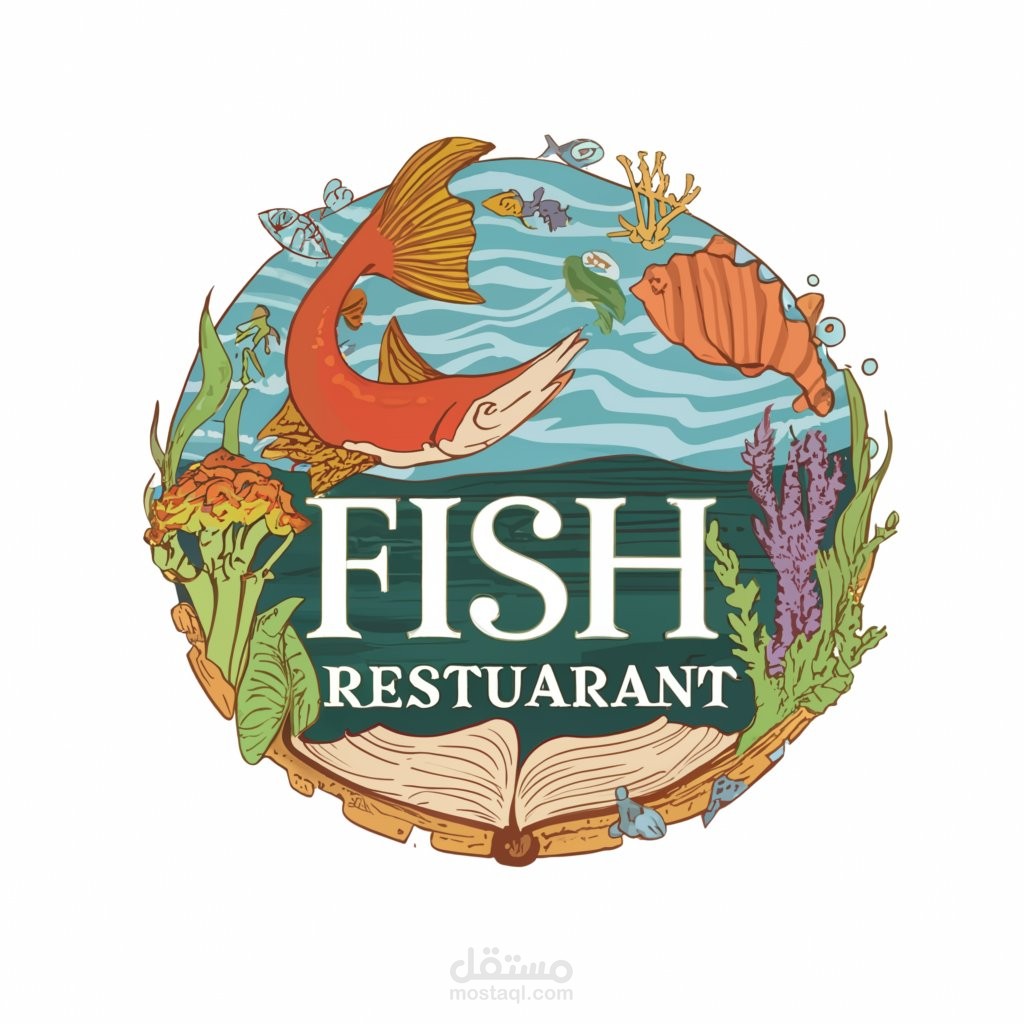 تصميم لوجو لمطعم اسماك