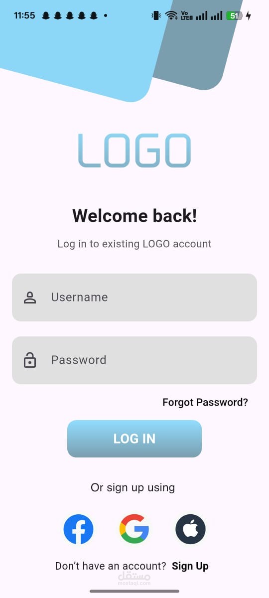 sign in and sign up page