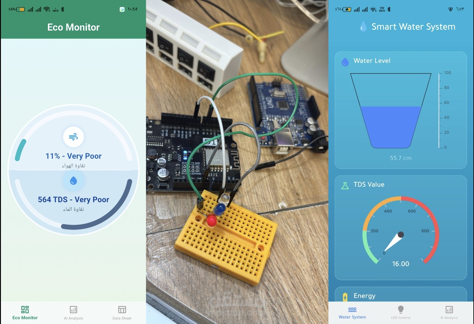 تطبيقات وأنظمة التحكم الذكية (IoT)