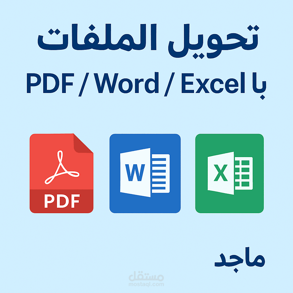 تحويل احترافي للملفات بين Excel, Word, PDF مع تنسيق دقيق