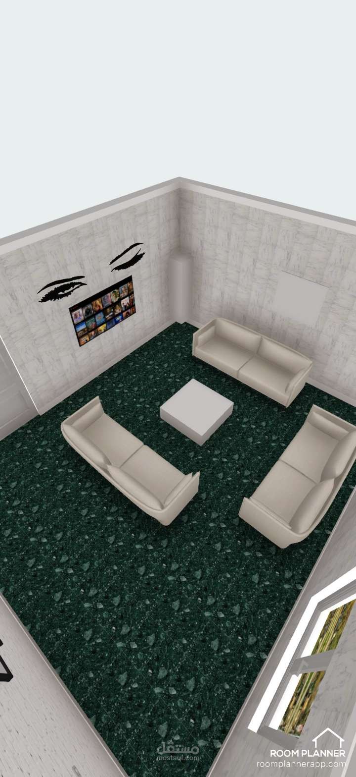 تصميم ديكور لصالون