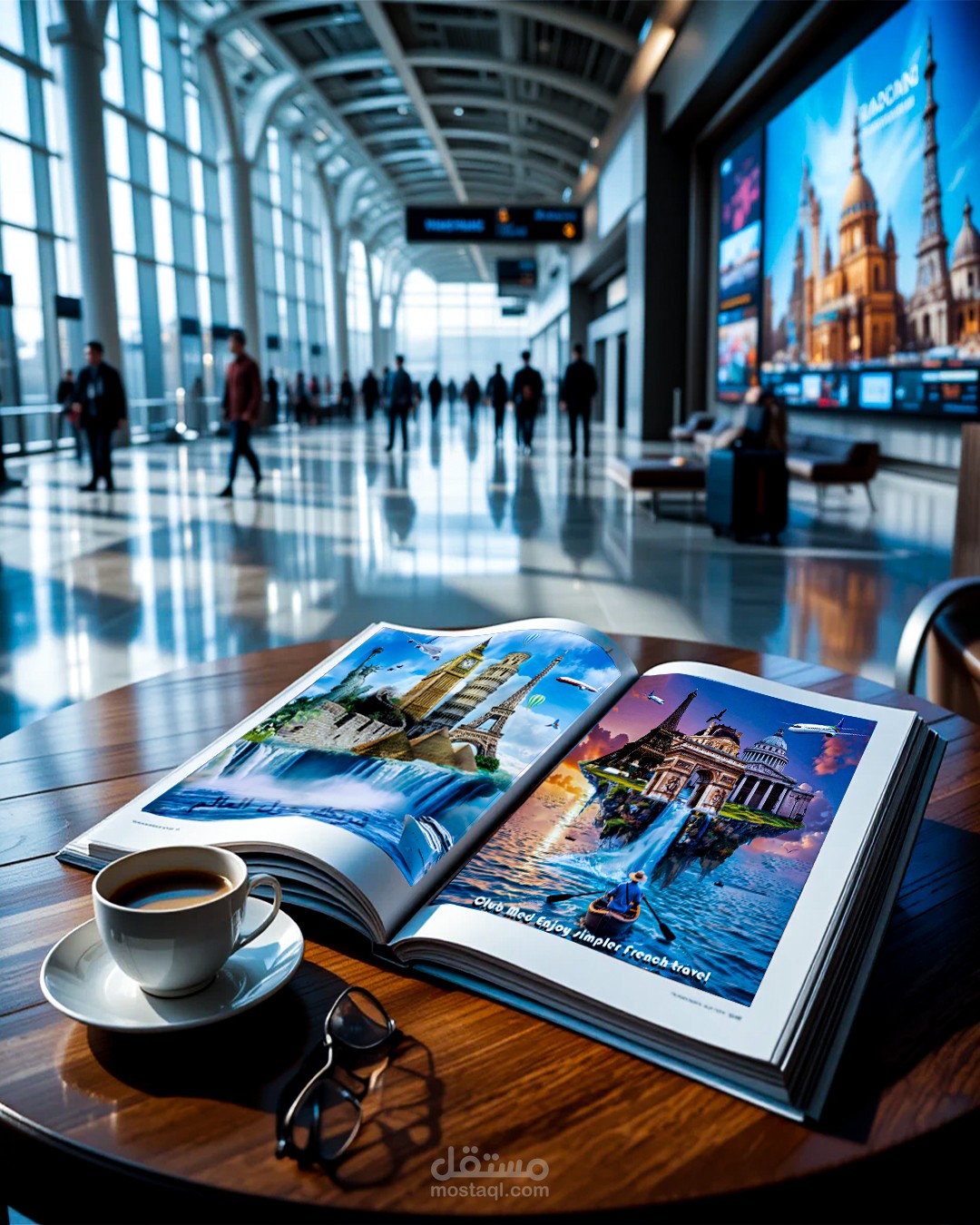 تصميم اعلان لشركة سياحة