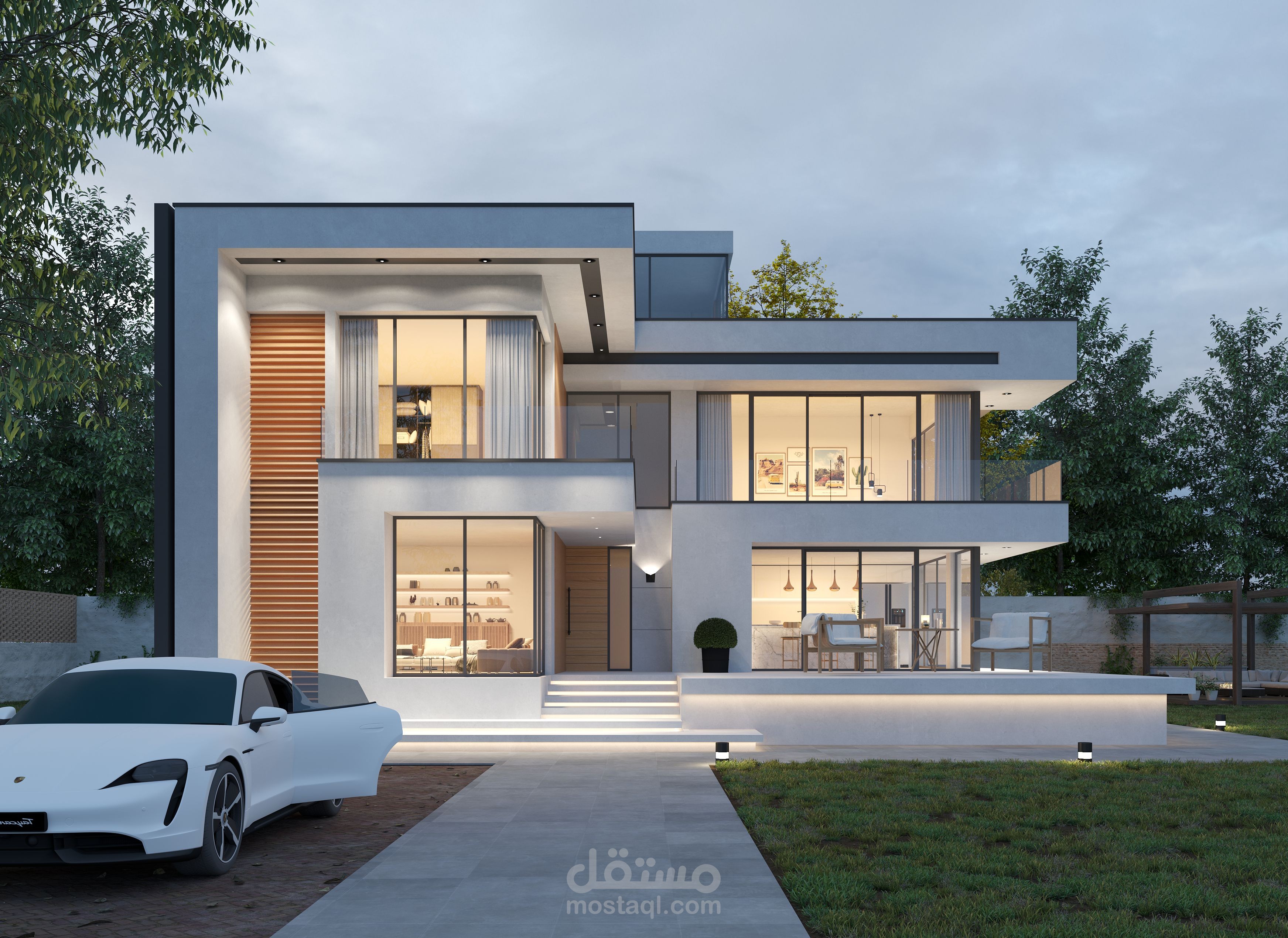 تصميم خارجي لفيلا خاصه