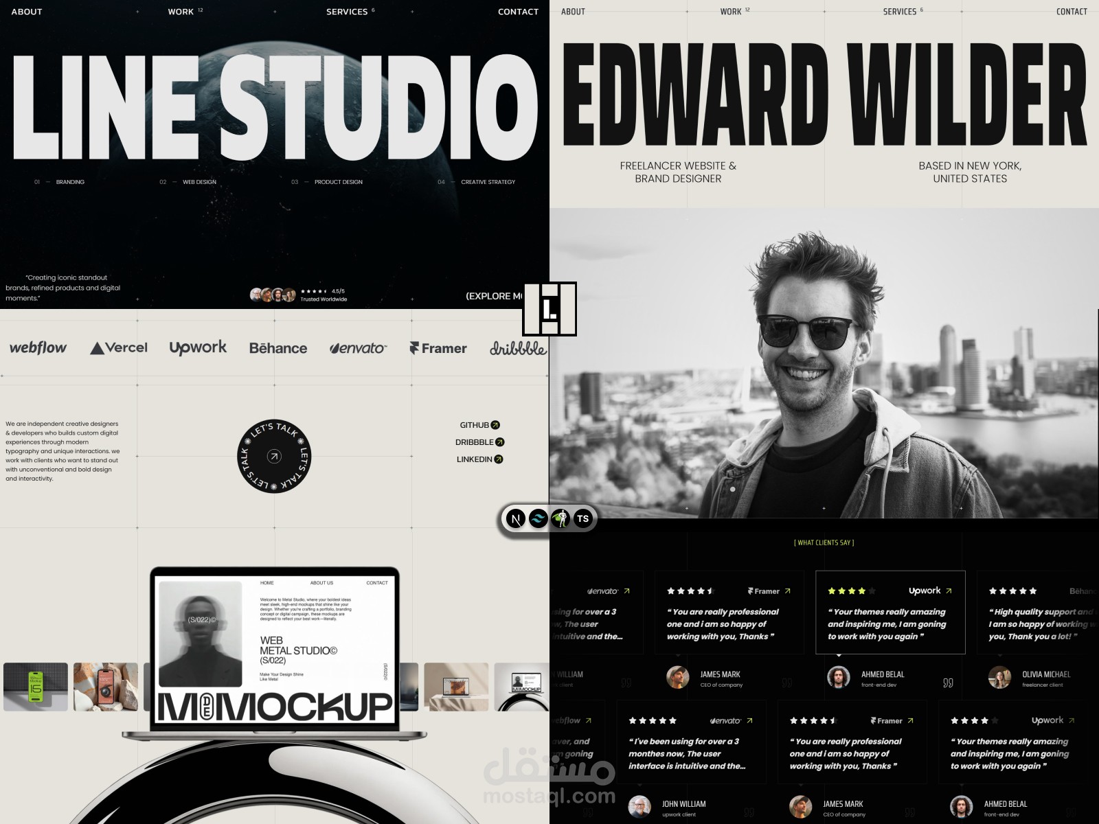 Linefolio portfolio / studio / agency