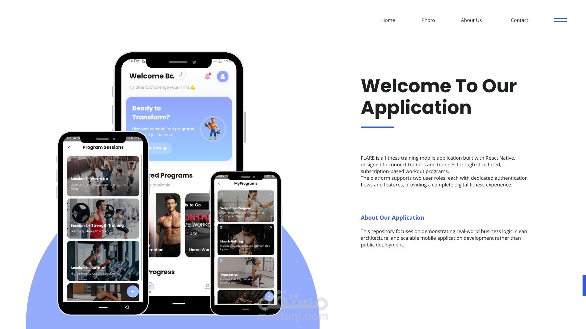 Flare Fitness App