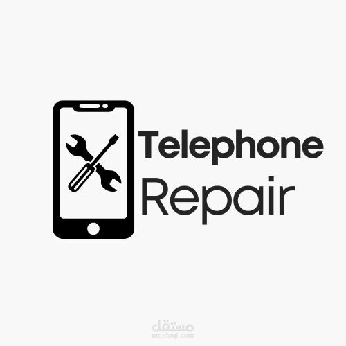 شعار لمحل إصلاح هواتف