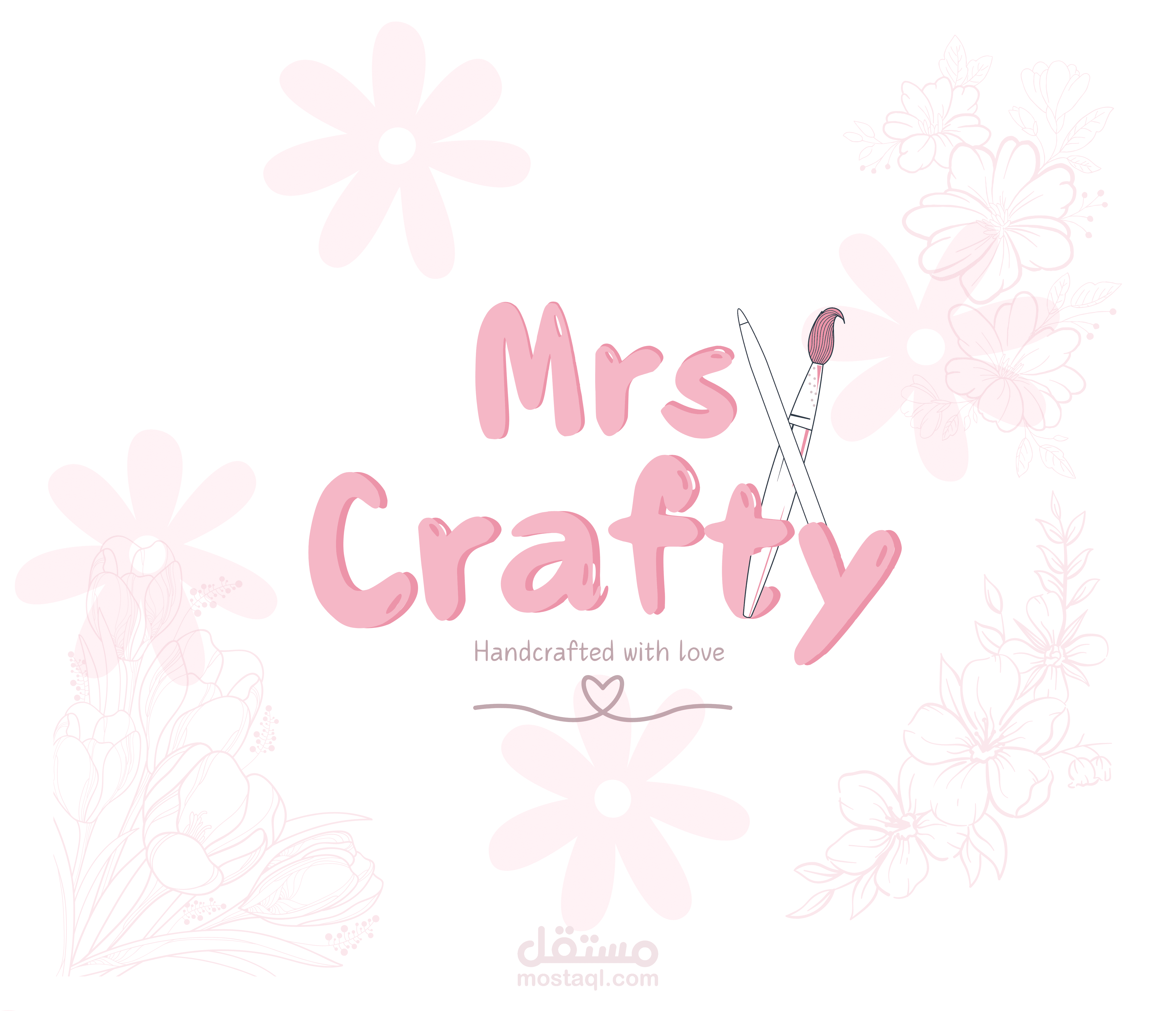 هوية بصرية لشعار عمل حر