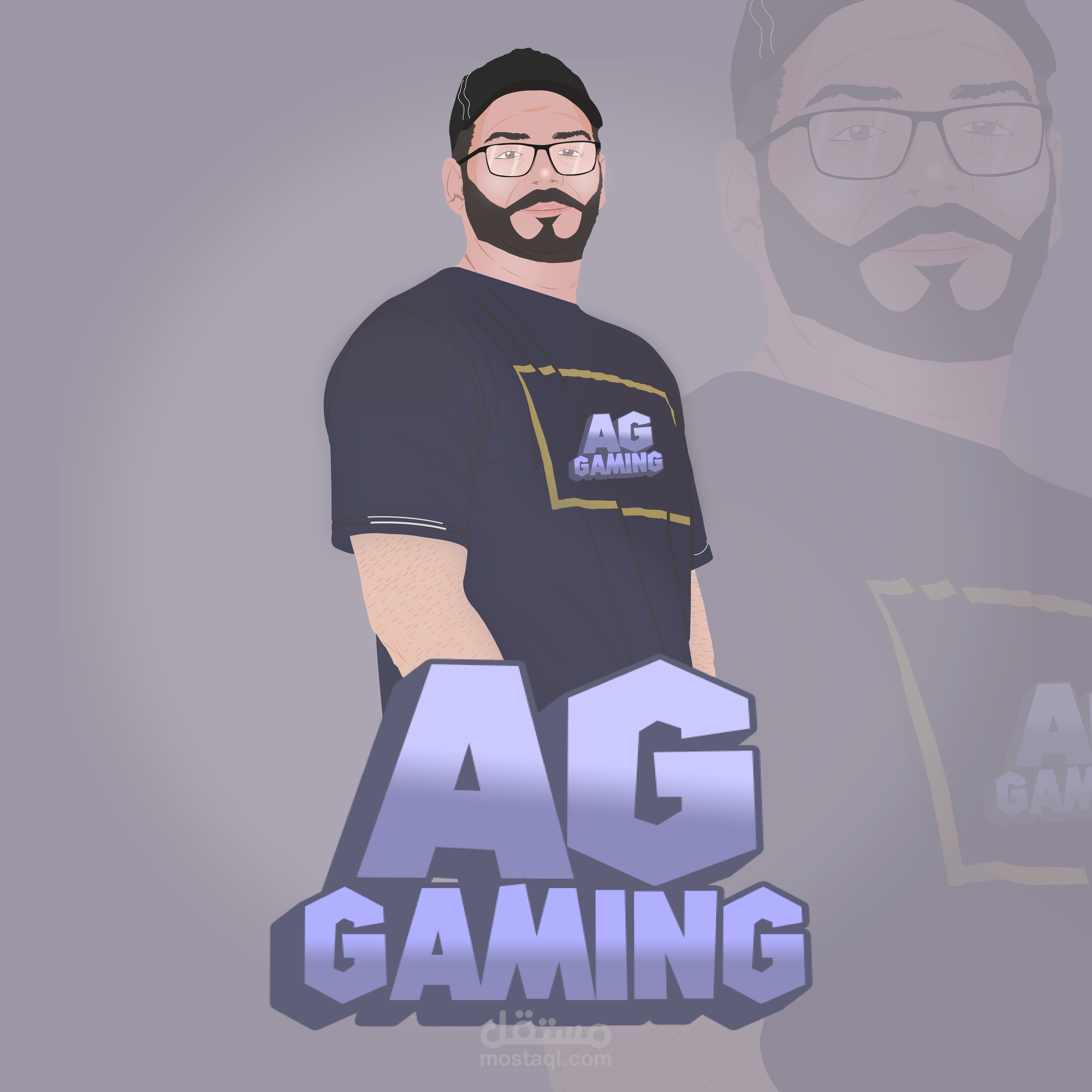 لوجو و غلاف جيمنج احترافى لستريمر مصرى
