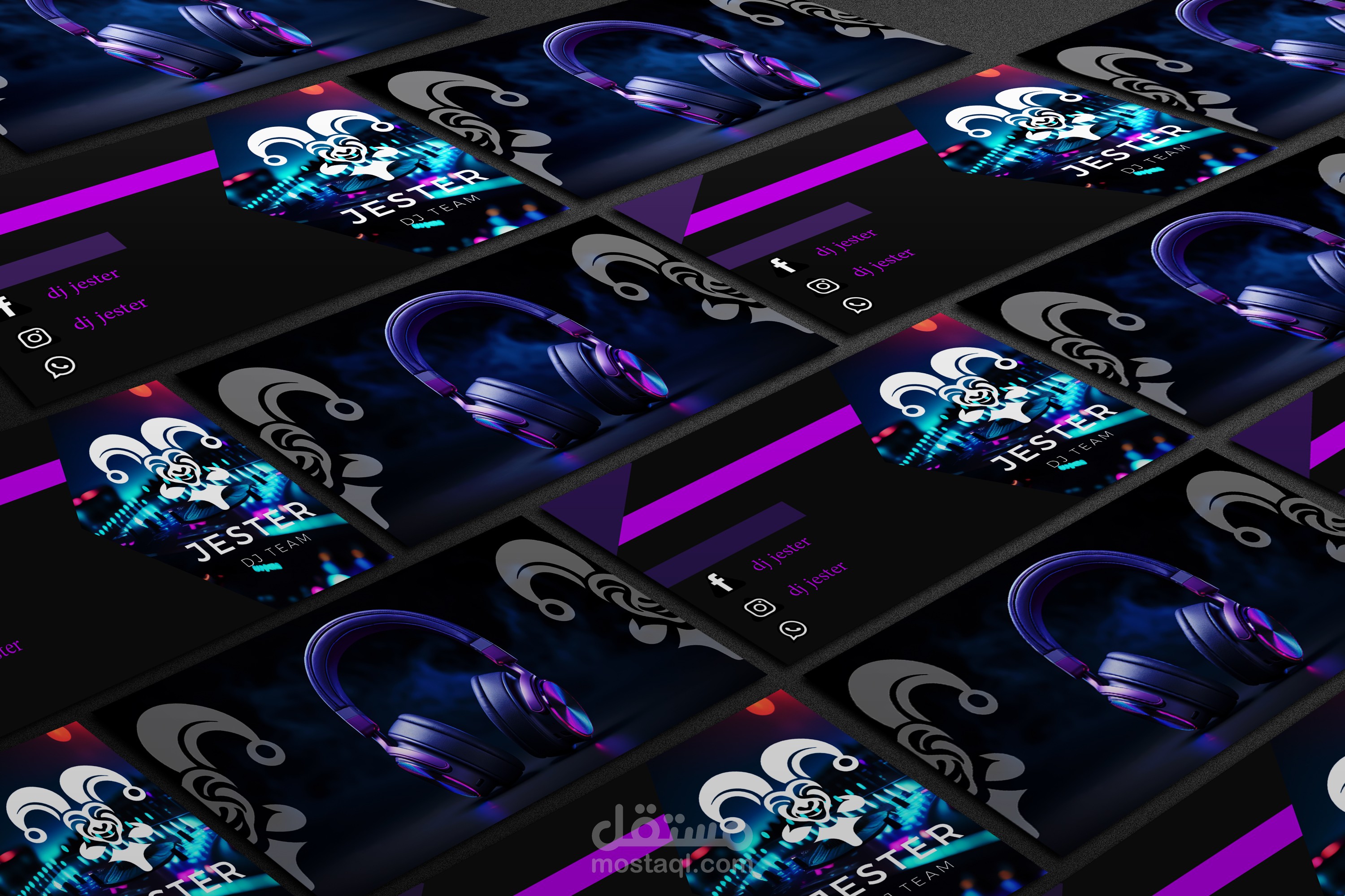 كارت خاص عن dj team  يسمي جيستر