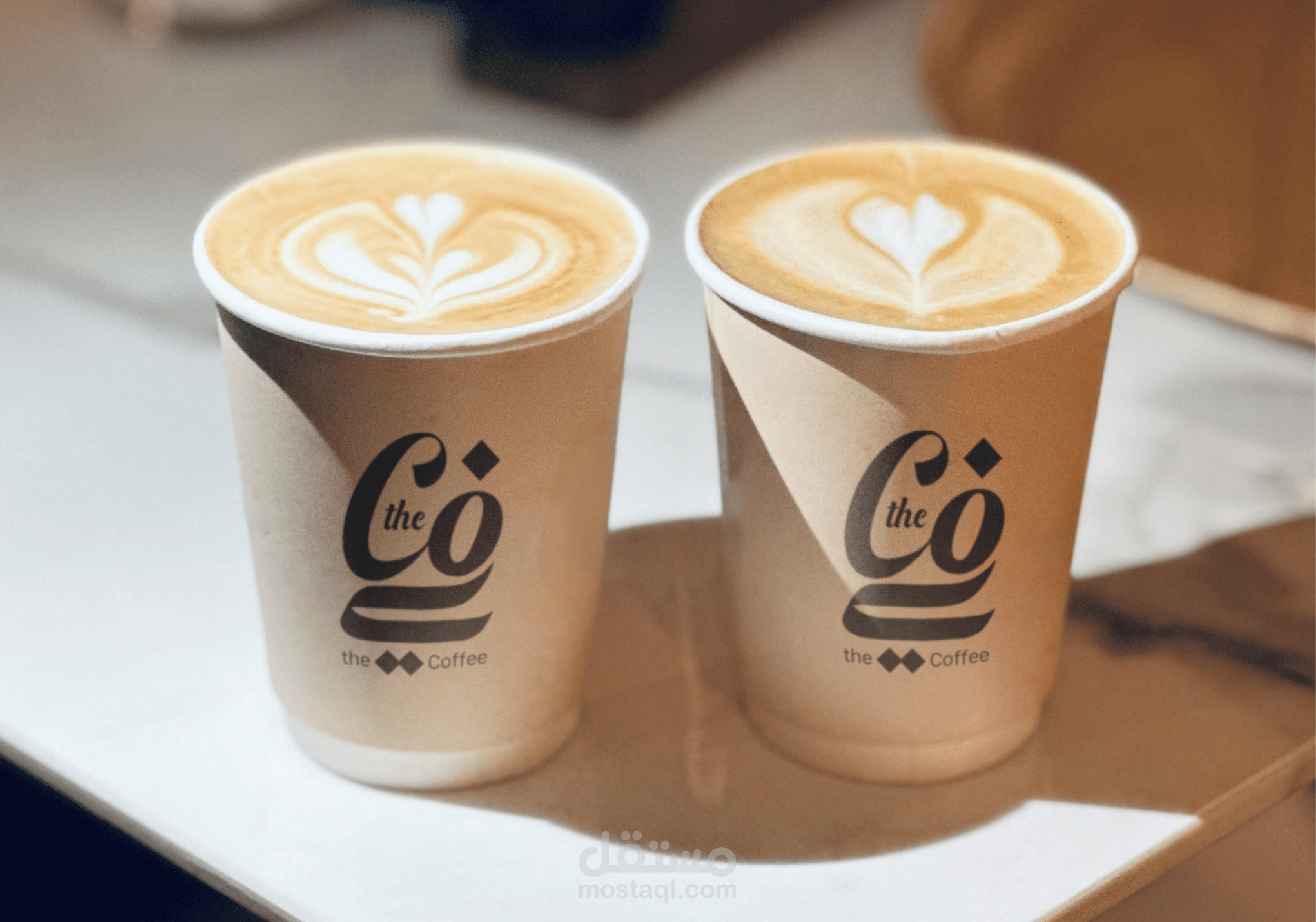 تصميم الشعار و الهوية البصرية لكافية The Coffee